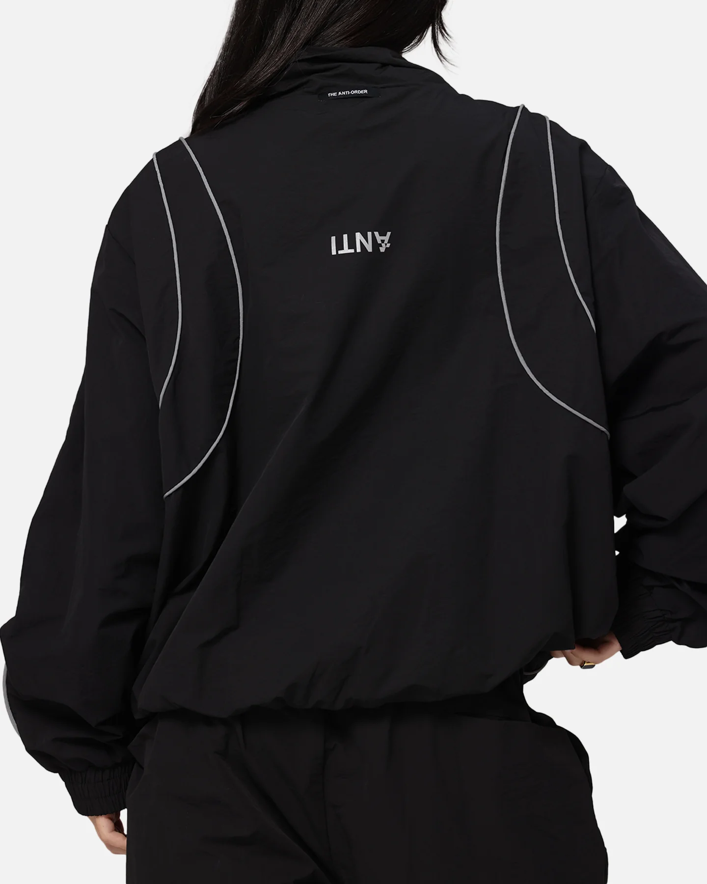 The Anti Order Stereo Nylon Track Jacket Black