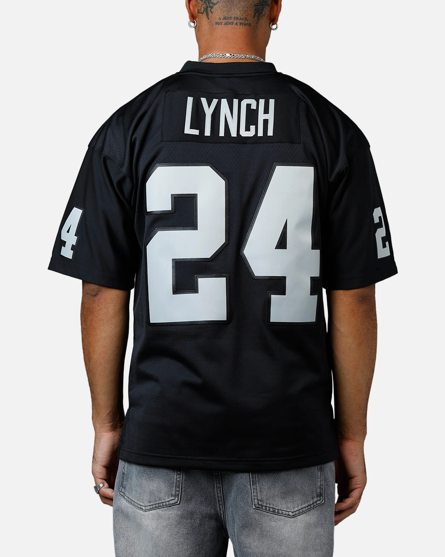 Mitchell & Ness Oakland Raiders Marshawn Lynch #24 2017 Home Jersey Black