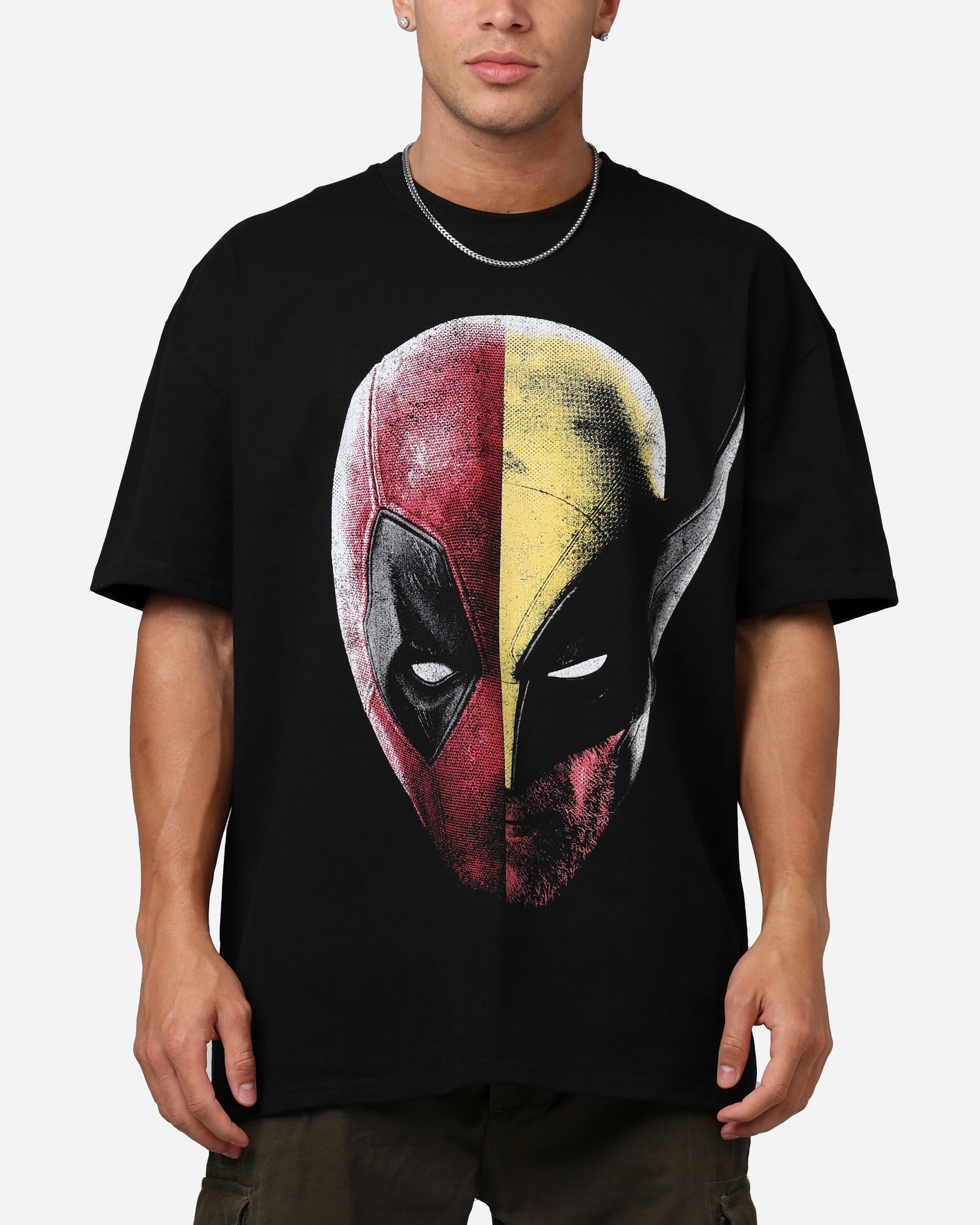 Goat Crew Marvel Deadpool and Wolverine Heavyweight T-Shirt Black