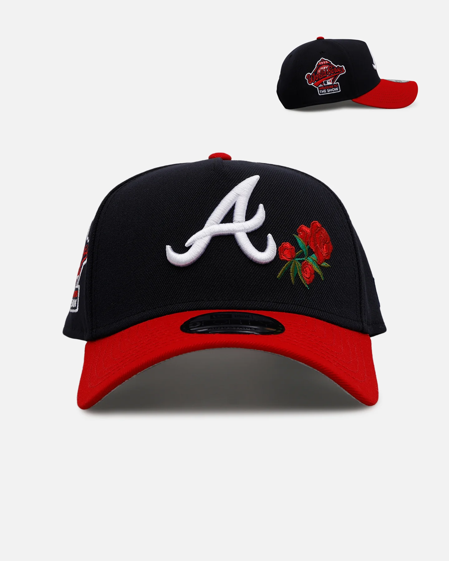 New Era Atlanta Braves 'Official Team Color Rose' 9FORTY A-Frame Snapback Official Team Color