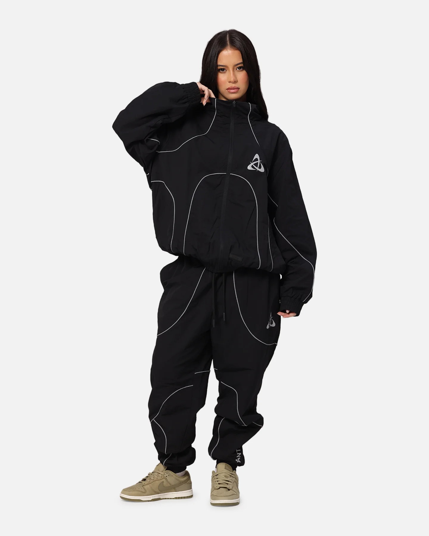 The Anti Order Stereo Nylon Track Jacket Black