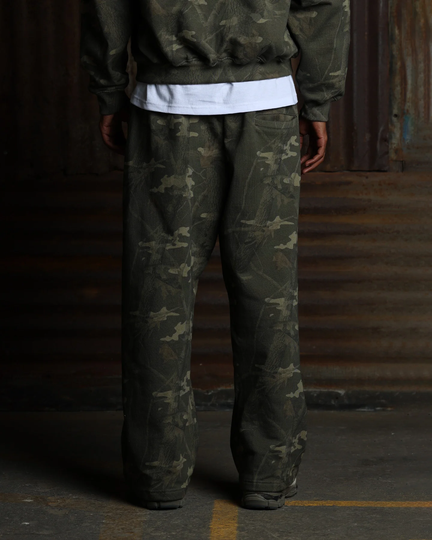American Thrift Wide Leg Pants Camo