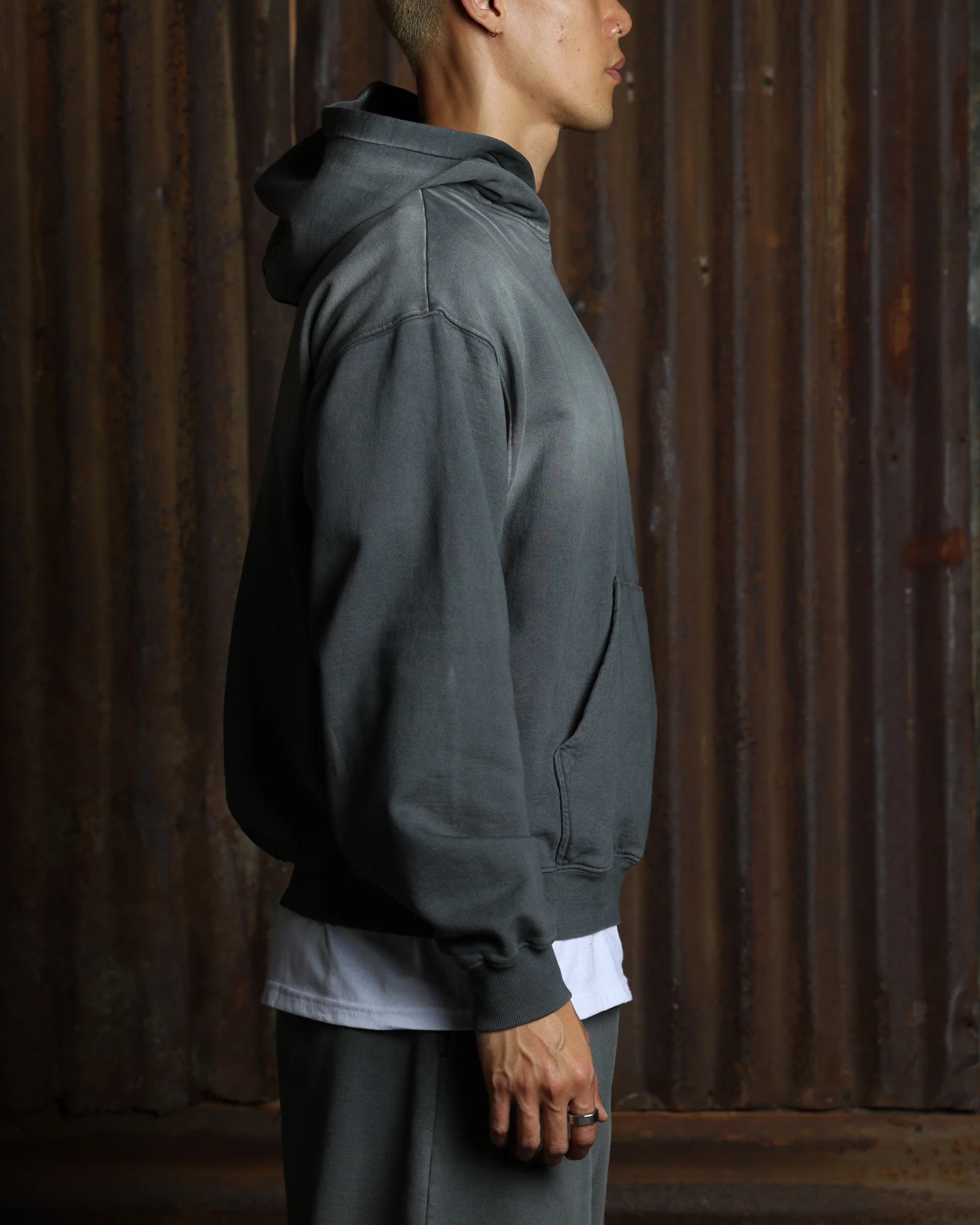 American Thrift Pullover Hoodie Washed Charcoal