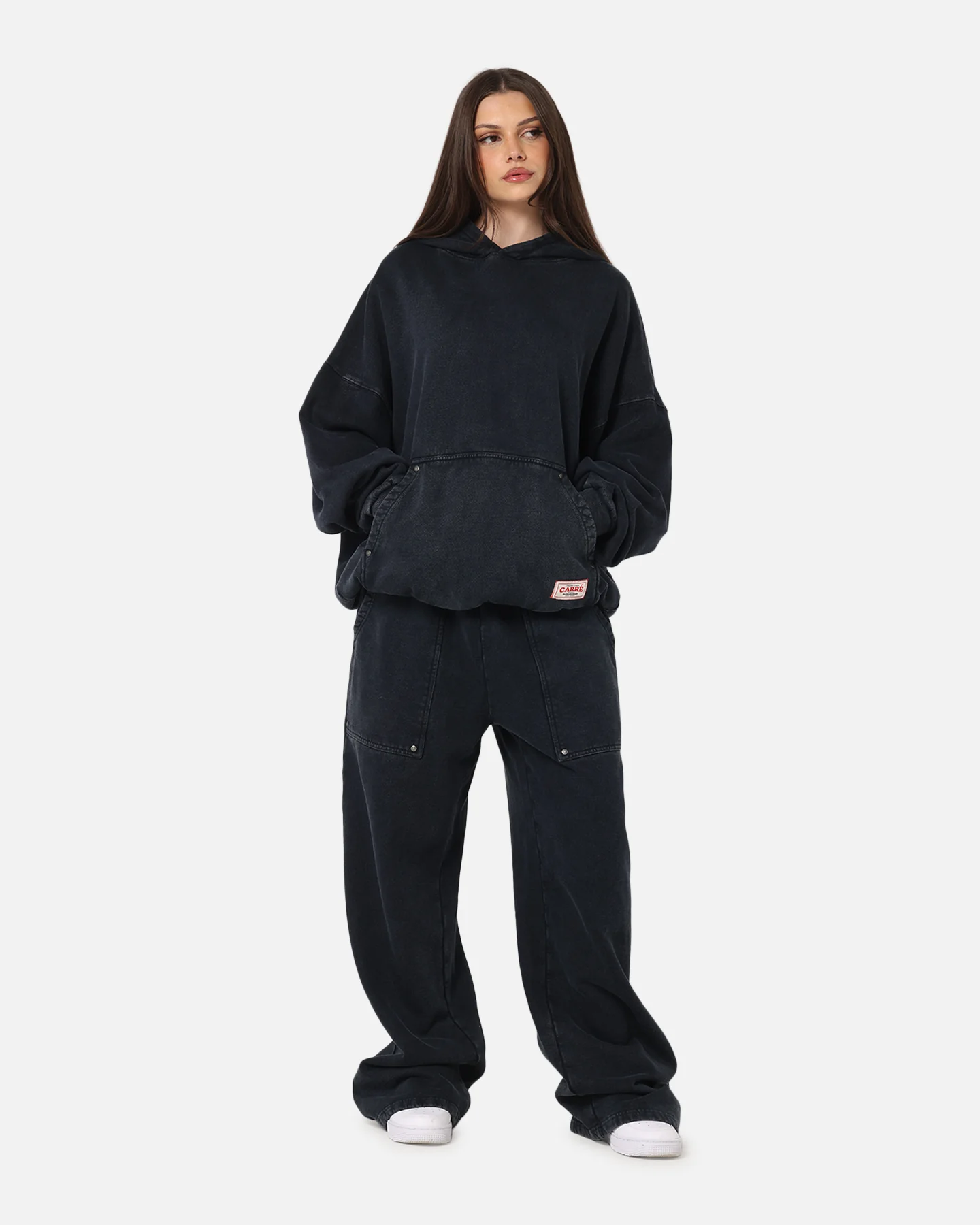 Carre Rivet Trackpants Charcoal