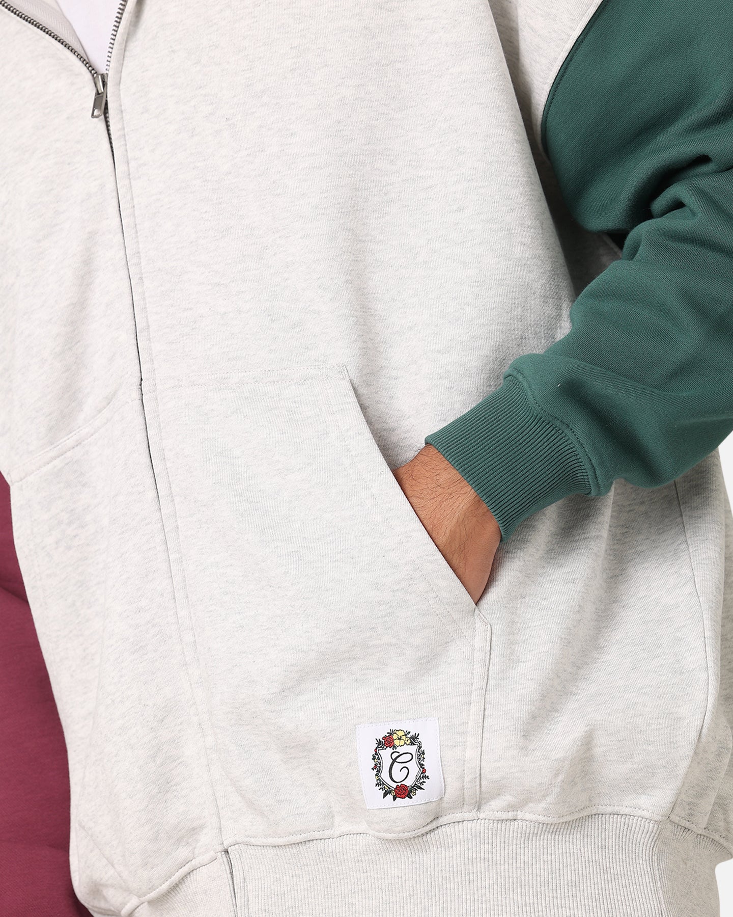 Carre Floral Full Zip Hoodie Multi