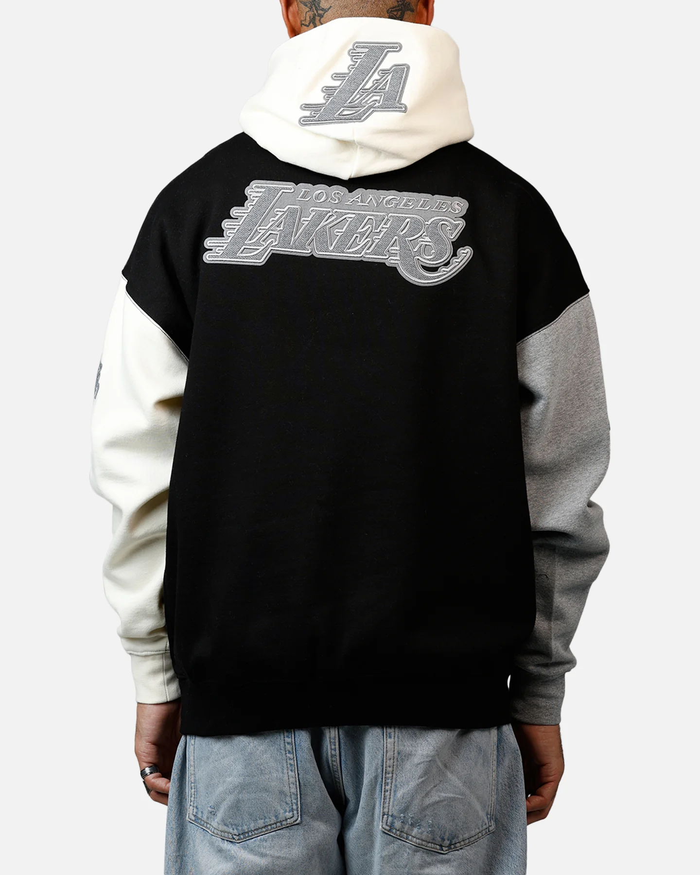 Pro Standard Los Angeles Lakers Reverse French Terry Hoodie Black/Grey