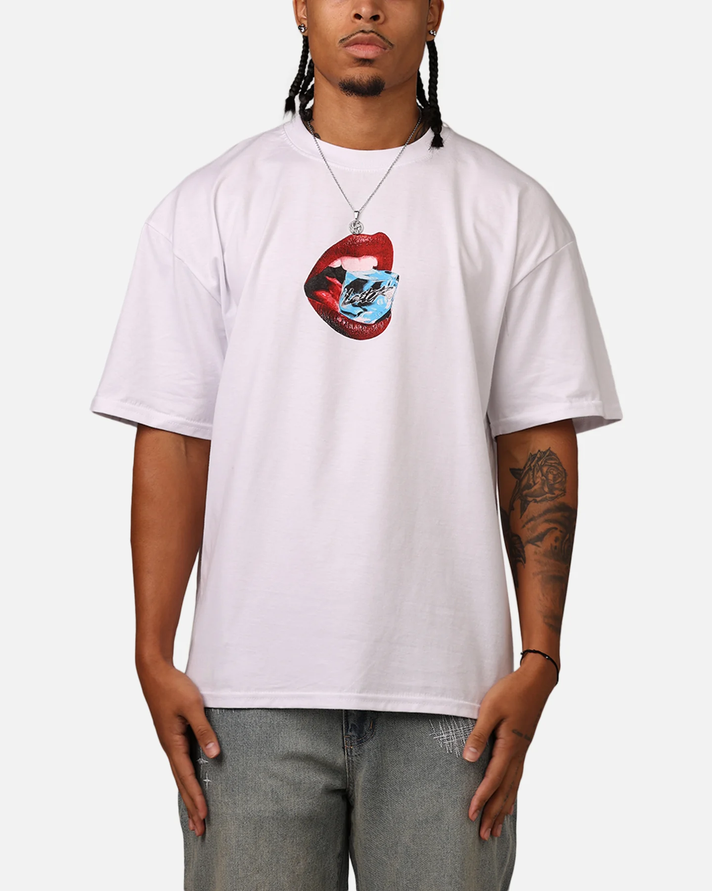 Loiter Cold Lips T-Shirt White