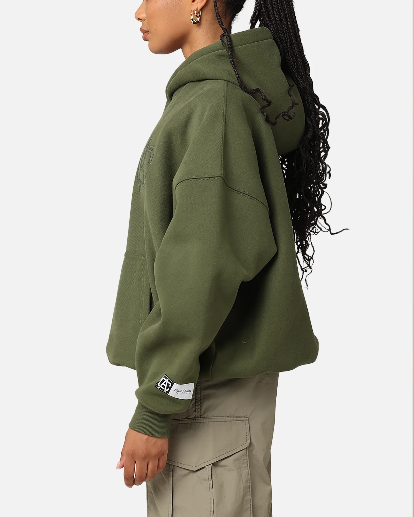 Carre Academy V2 Oversized Hoodie Forest Green