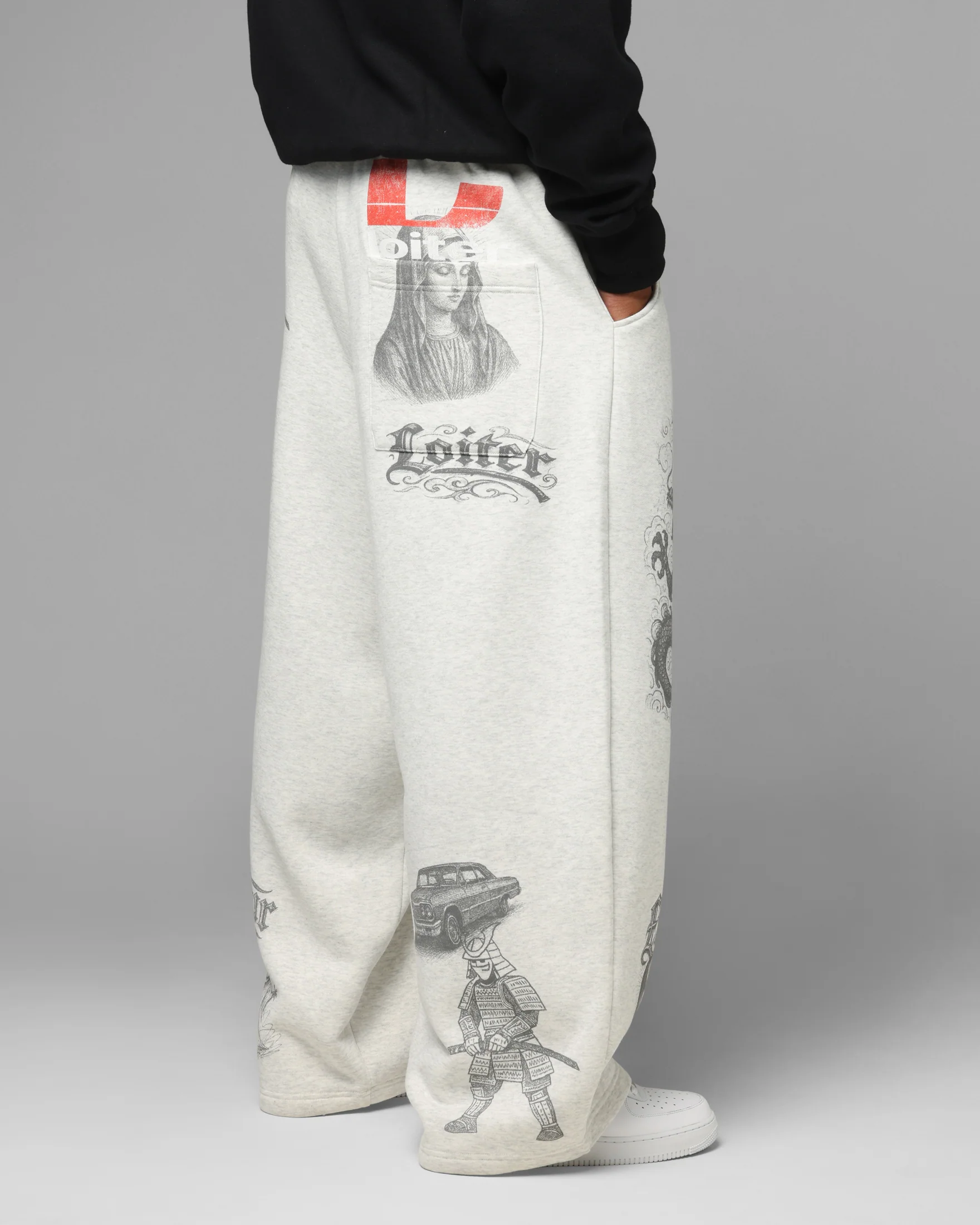 Loiter Holy Flame Sweatpants Grey
