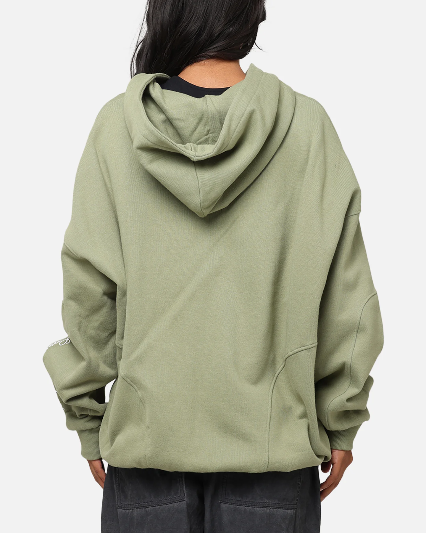 Carre Legacy Panelled Zip Hoodie Green