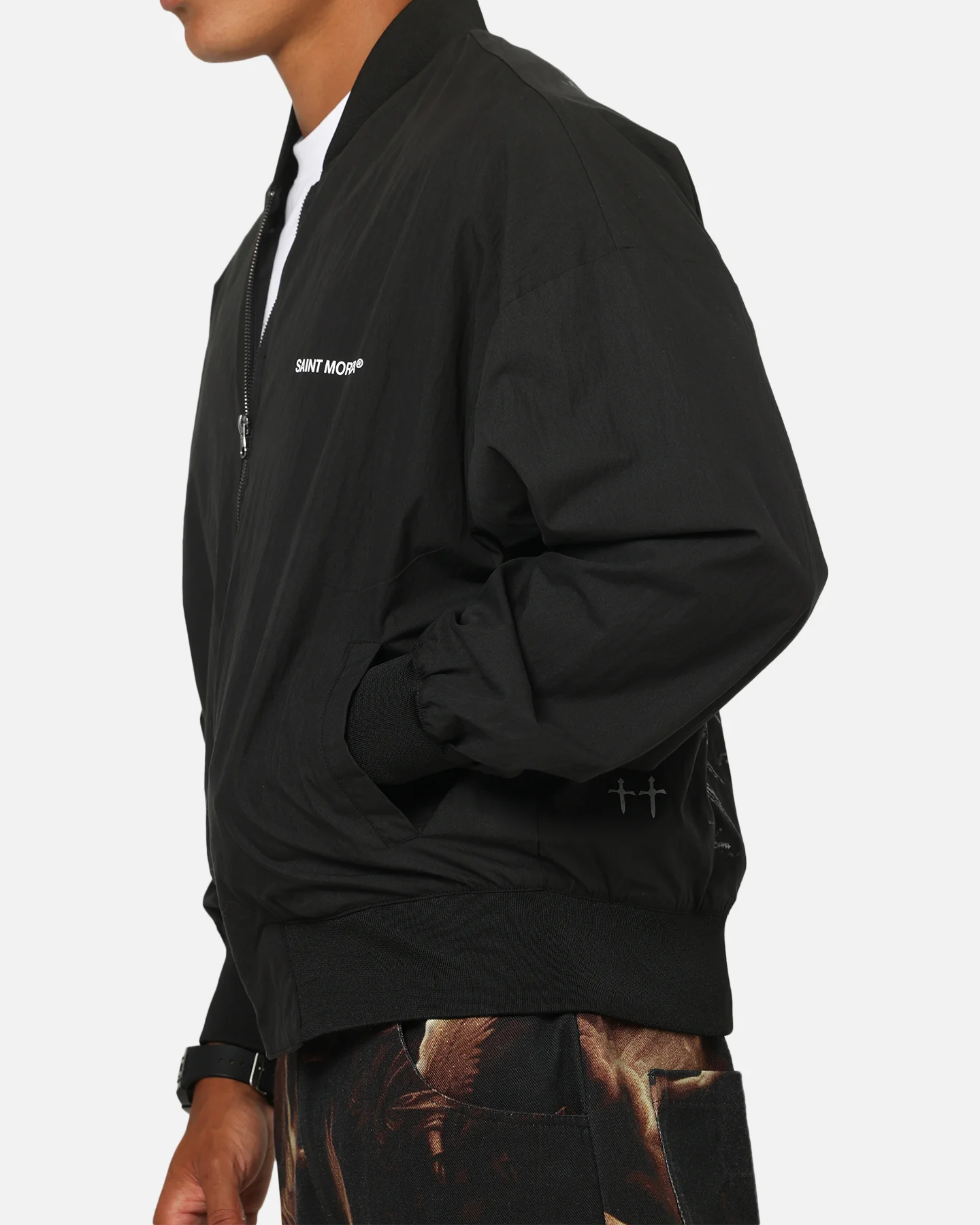 Saint Morta Crossbearer Bomber Jacket Black