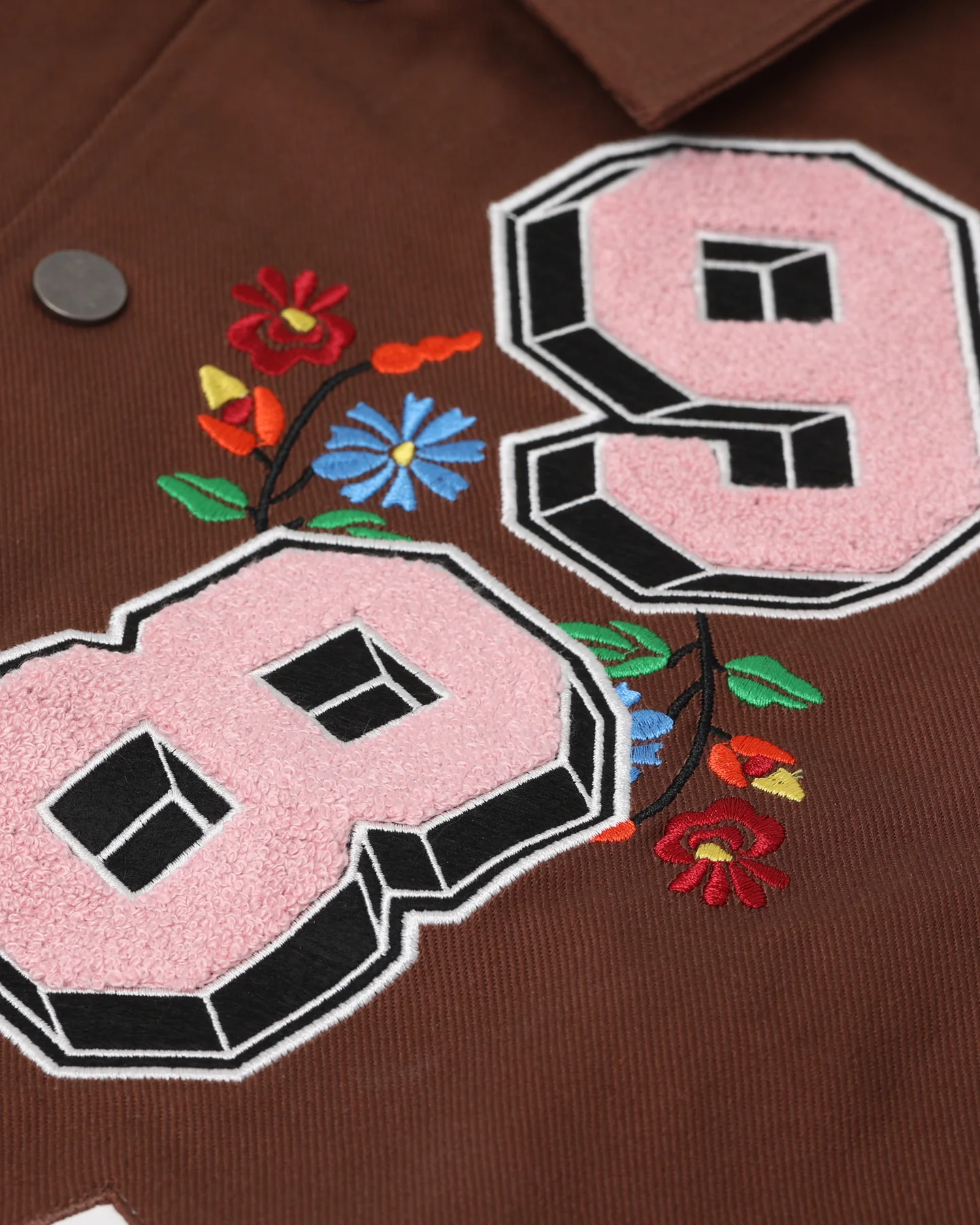 Loiter Flaws Varsity Jacket Brown/Off White