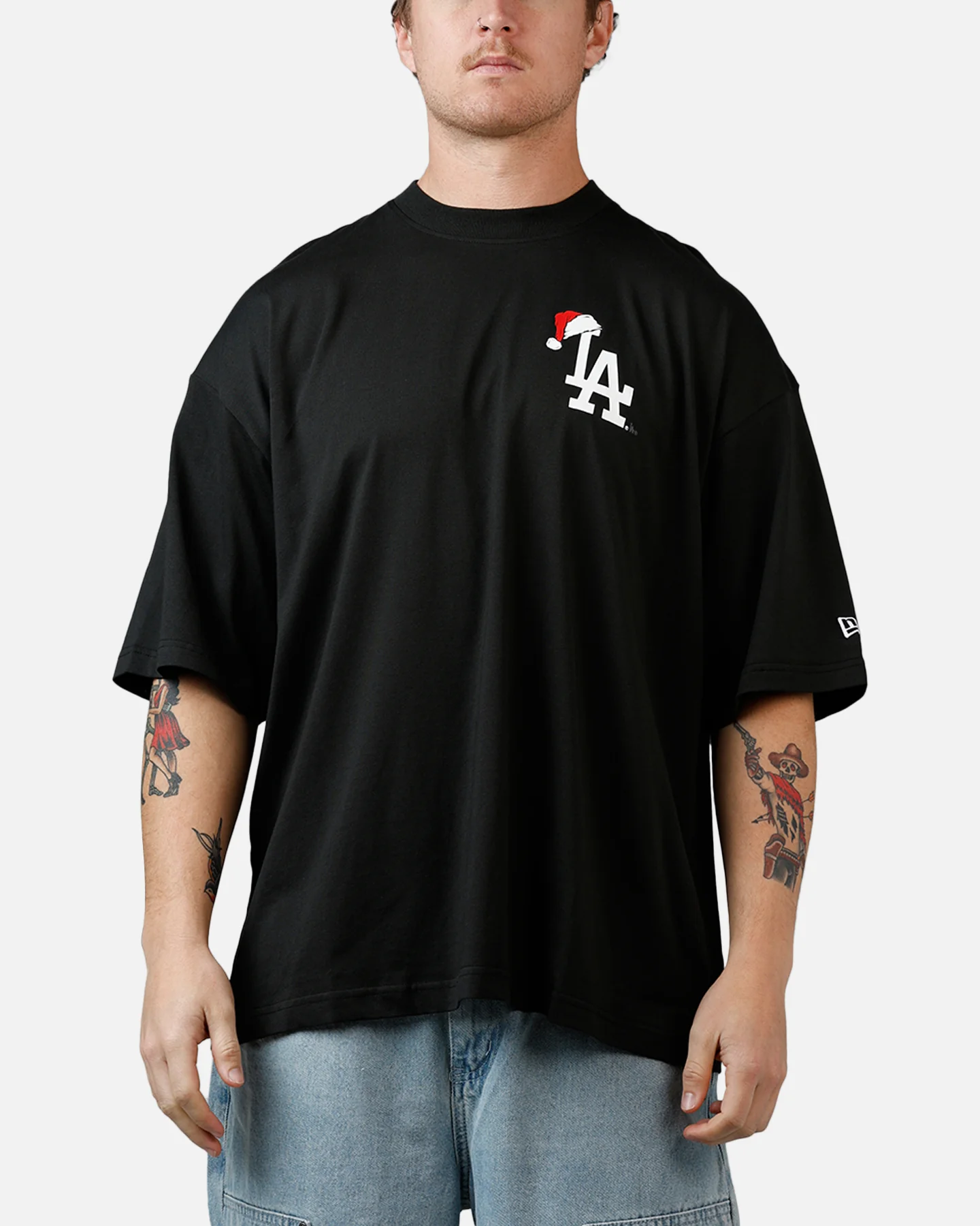 New Era Los Angeles Dodgers 'All I Want For Christmas' Santa T-Shirt Black