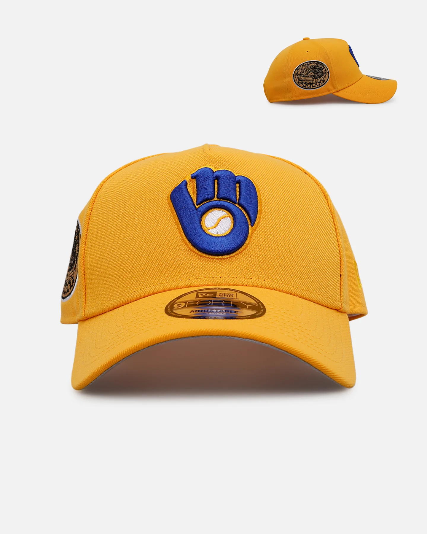 New Era Milwaukee Brewers 'Sunshine' 9FORTY A-Frame Snapback Canary