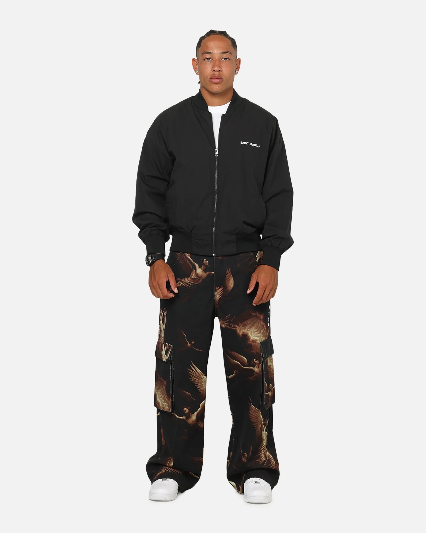 Saint Morta Crossbearer Bomber Jacket Black