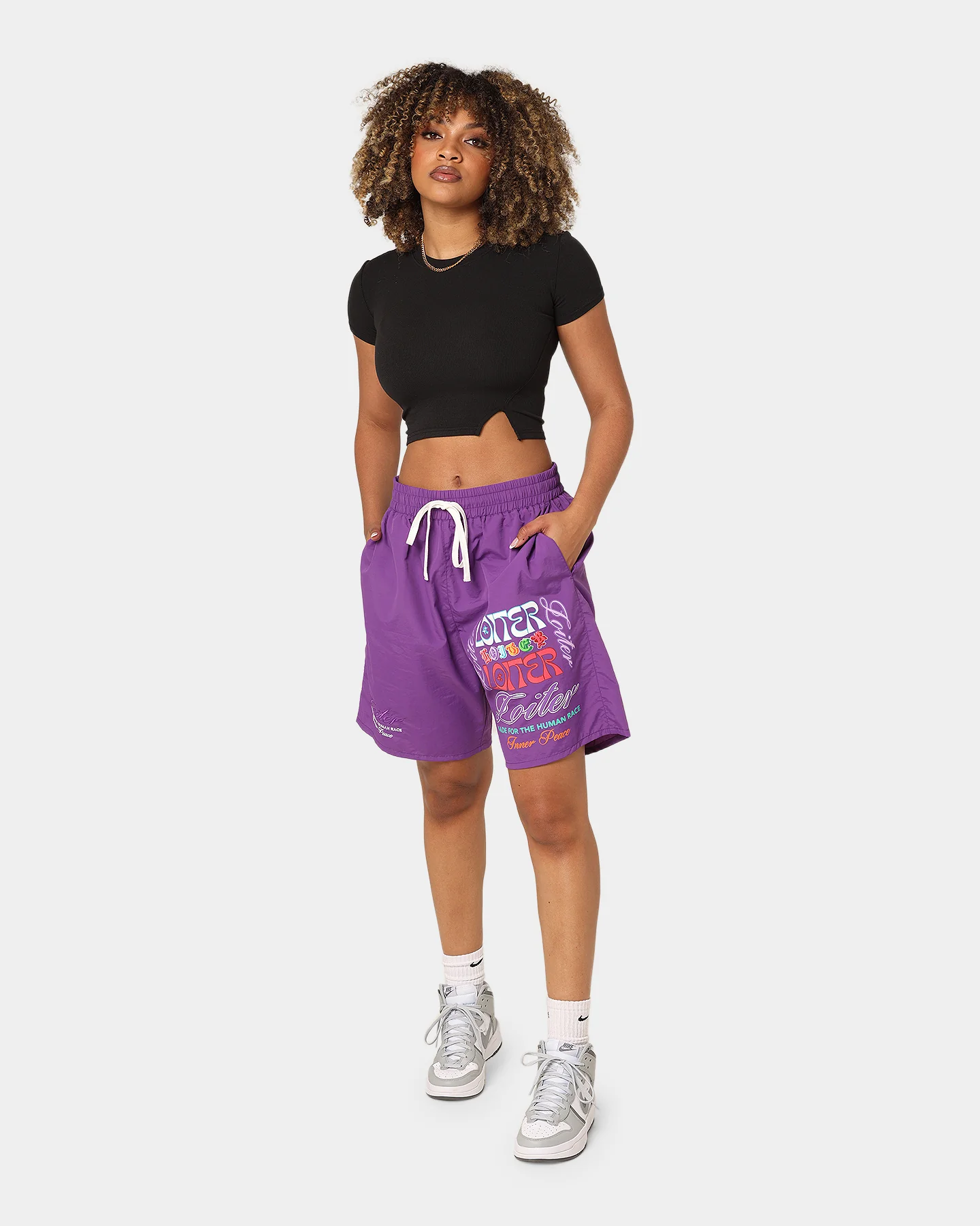 Loiter Forbidden Walk Shorts Purple