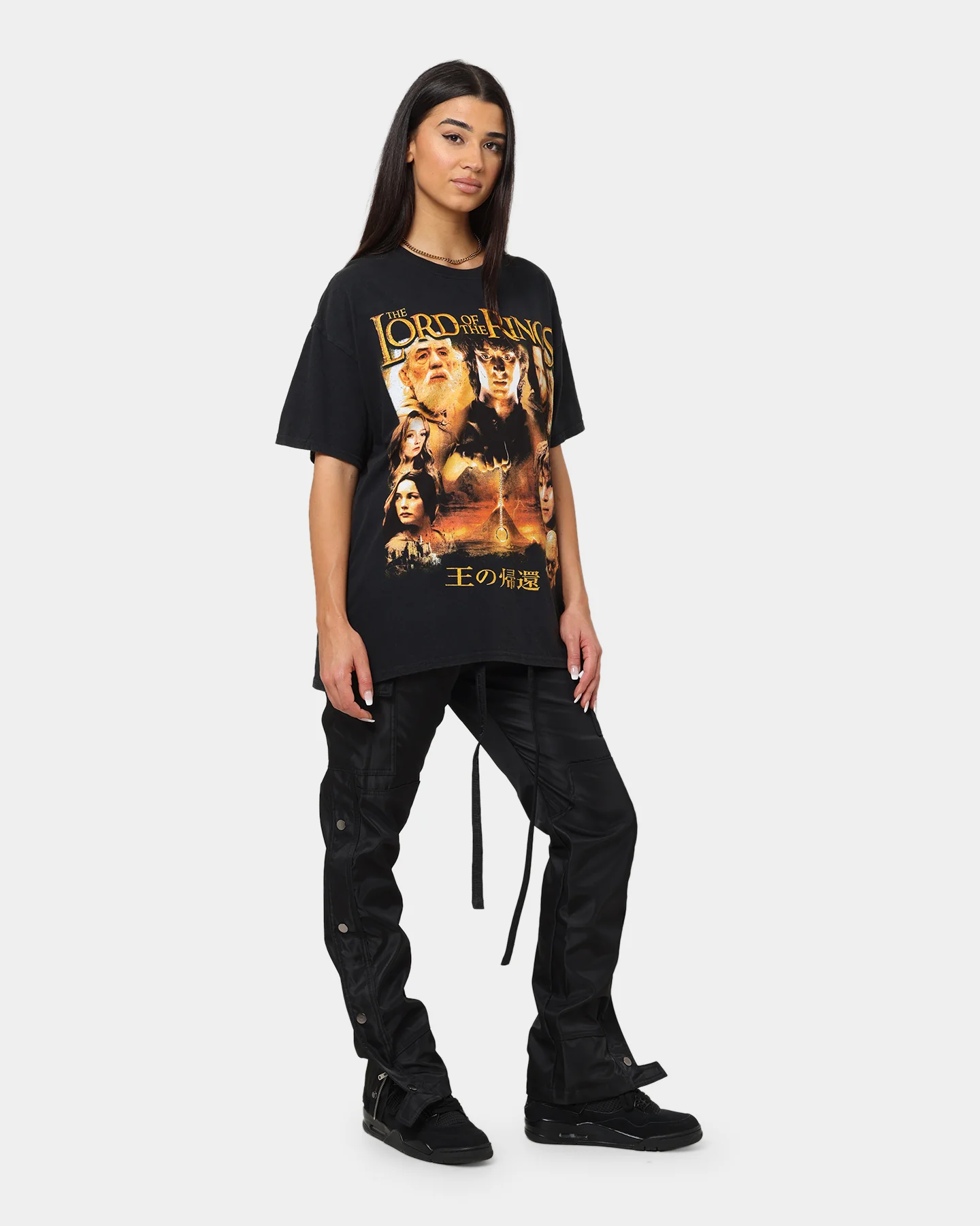 American Thrift X Lord Of The Rings Return Of The King Vintage T-Shirt Washed Black