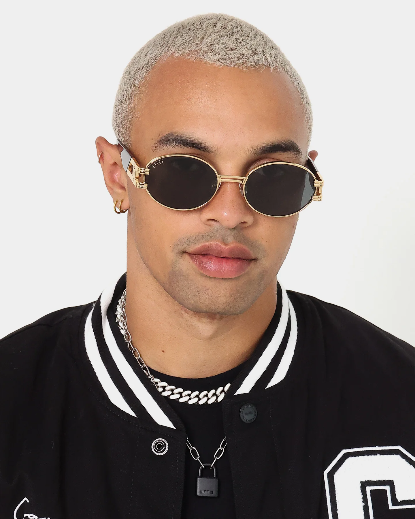 9FIVE St James XL Sunglasses Gold