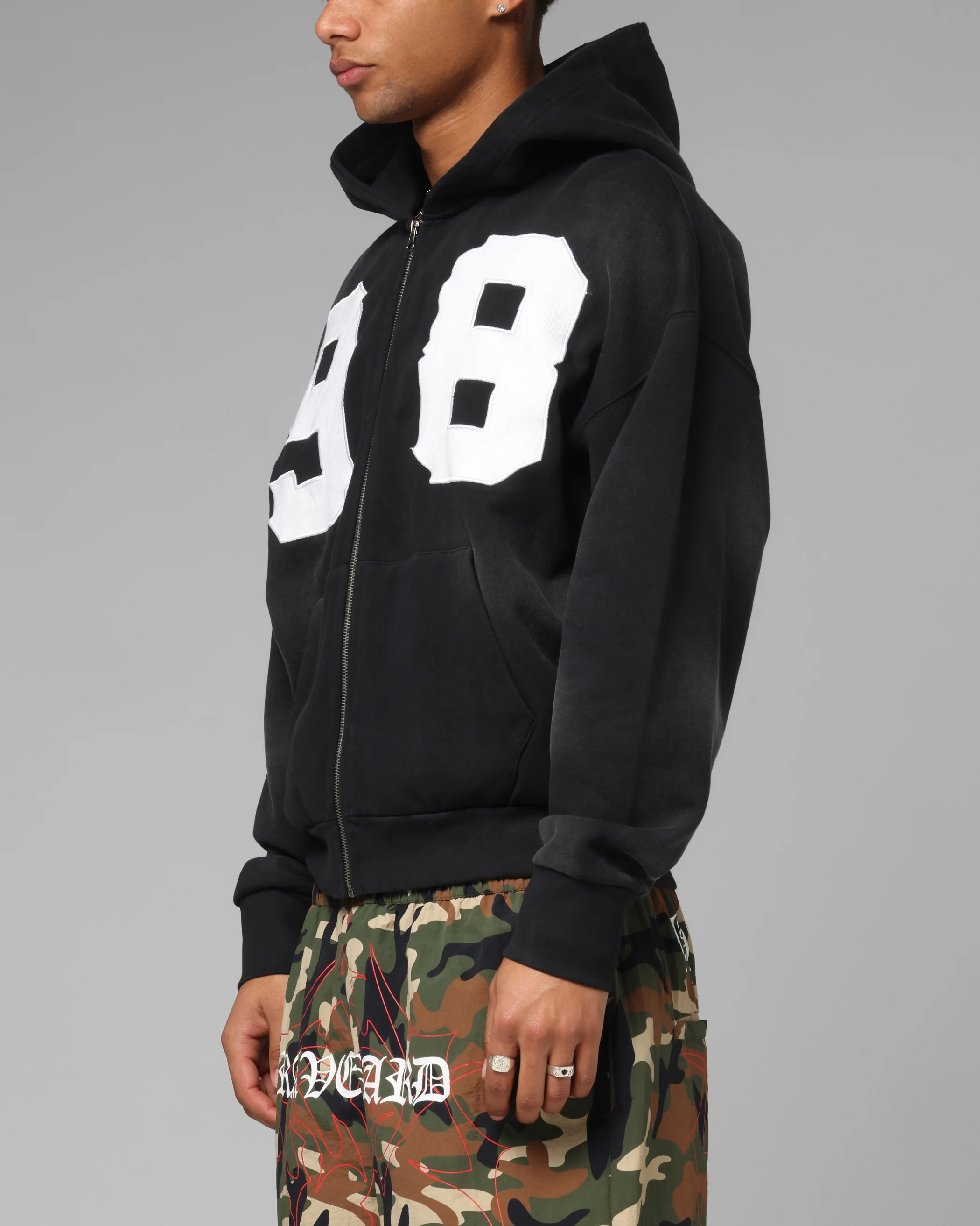 Loiter Cosmos Hoodie Washed Black