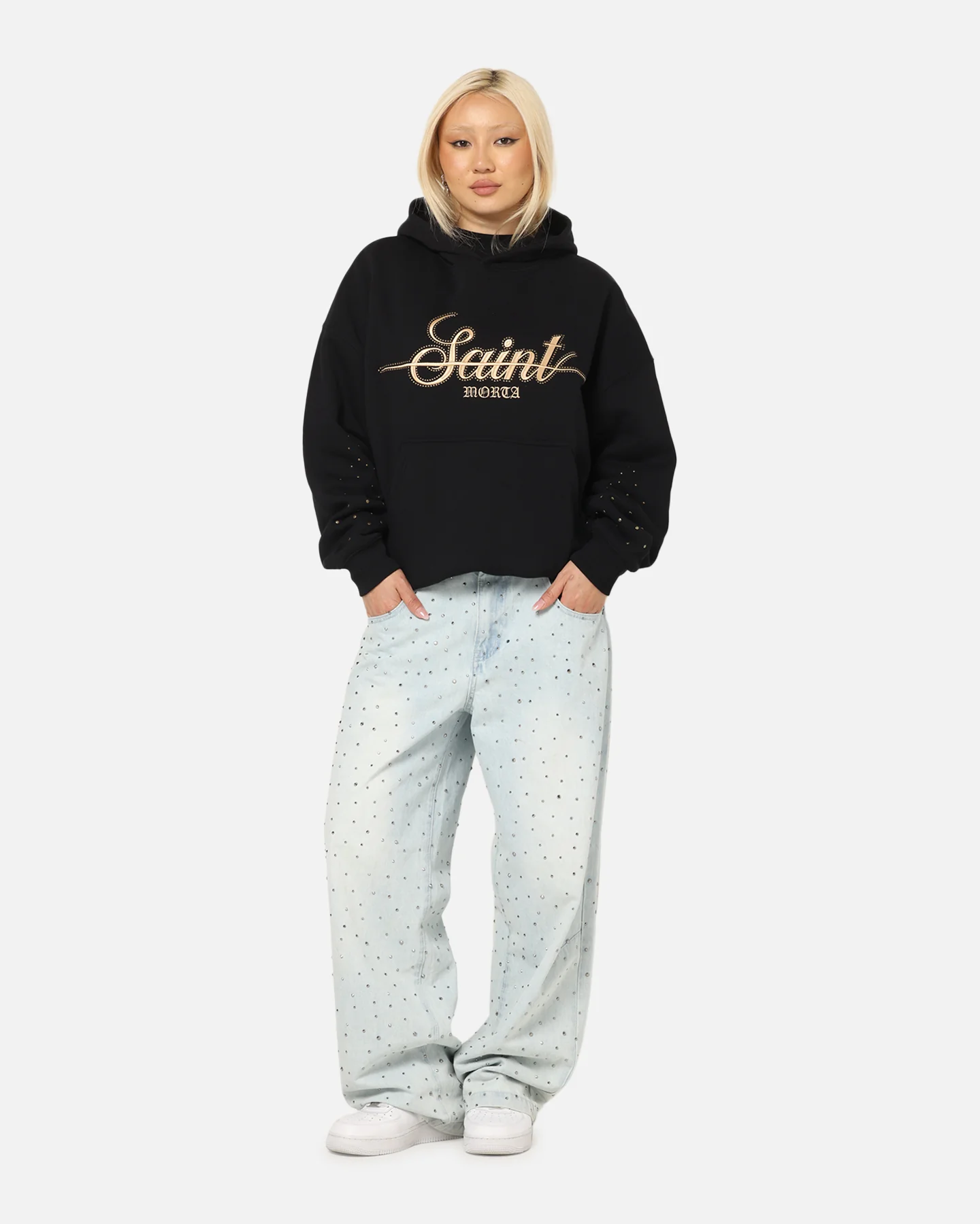 Saint Morta Rodeo Drive Boxy Hoodie Black