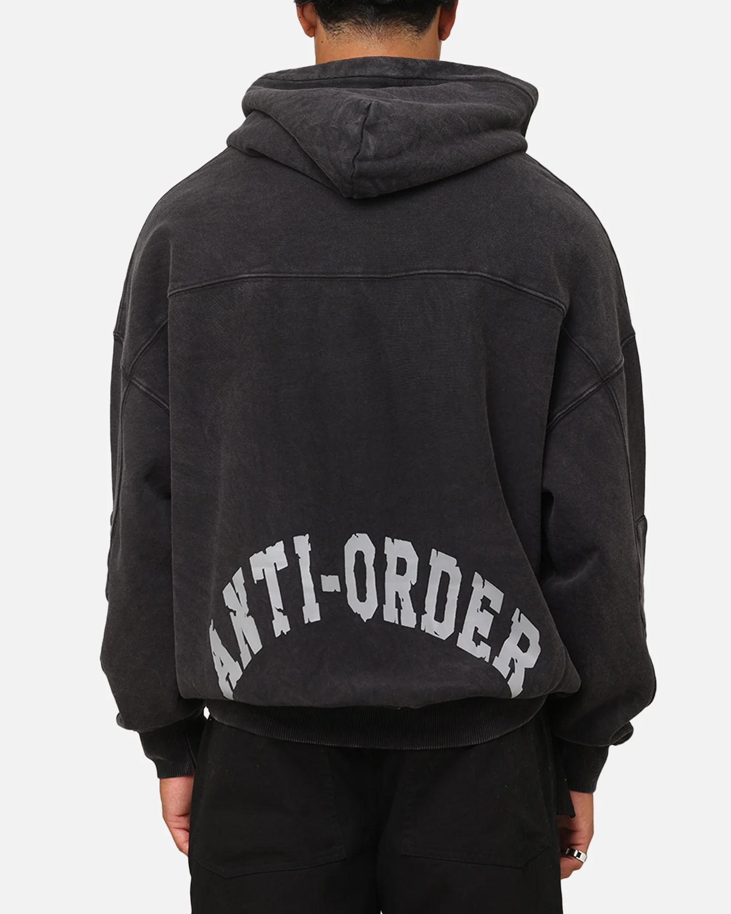 The Anti Order Architype Boxy Hoodie Vintage Black