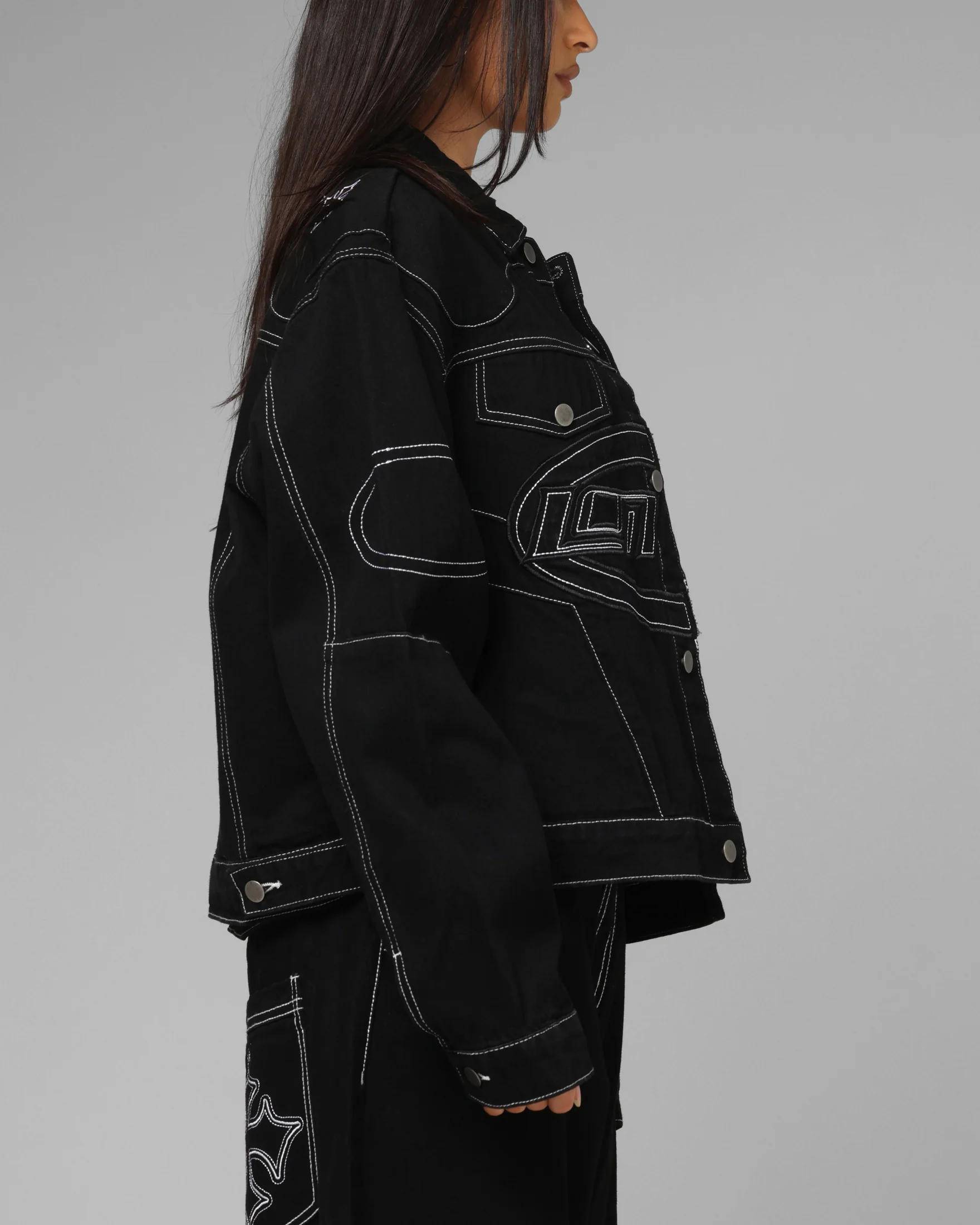 Loiter Daytona Denim Jacket Black