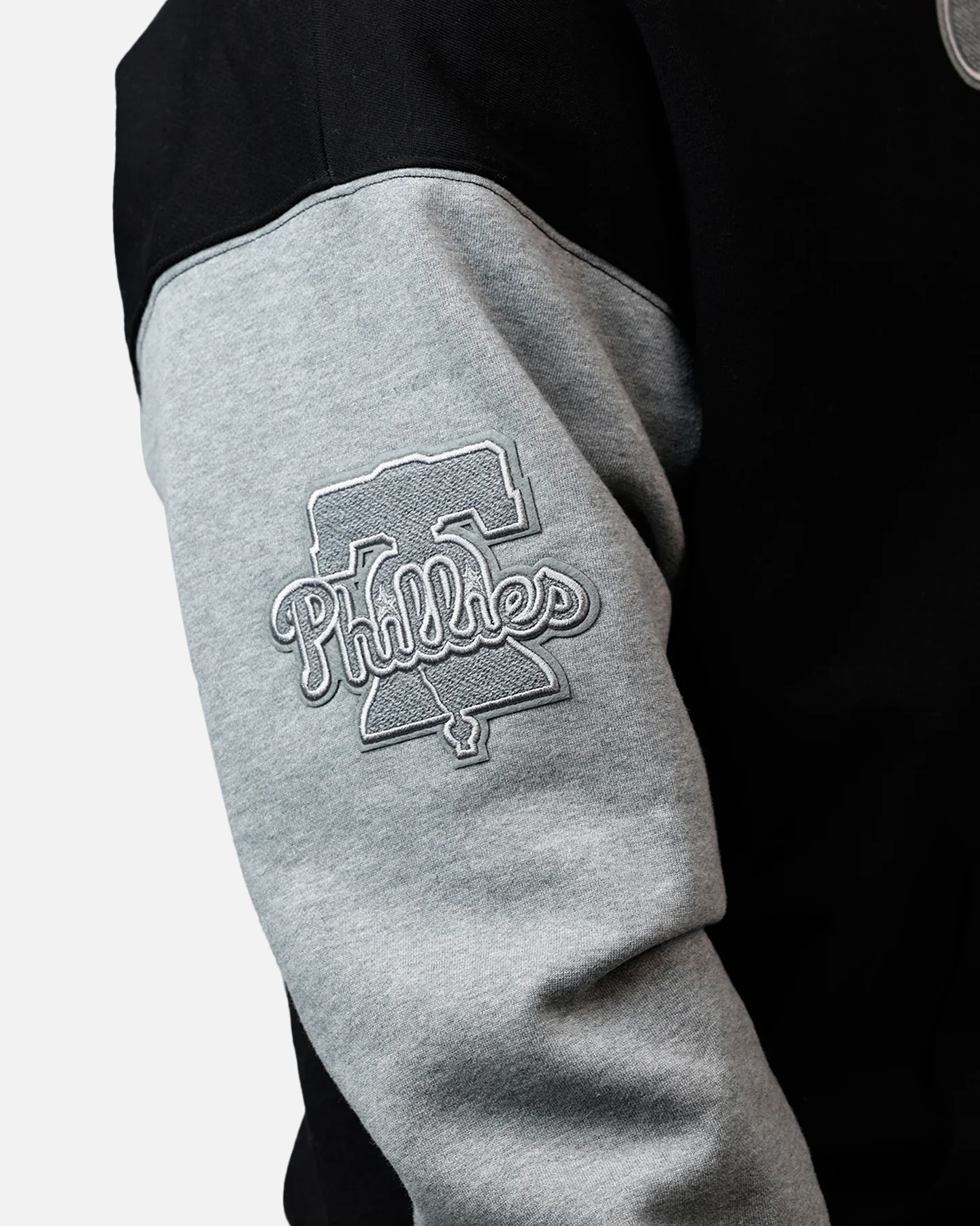 Pro Standard Philadelphia Phillies Reverse French Terry Hoodie Black/Grey
