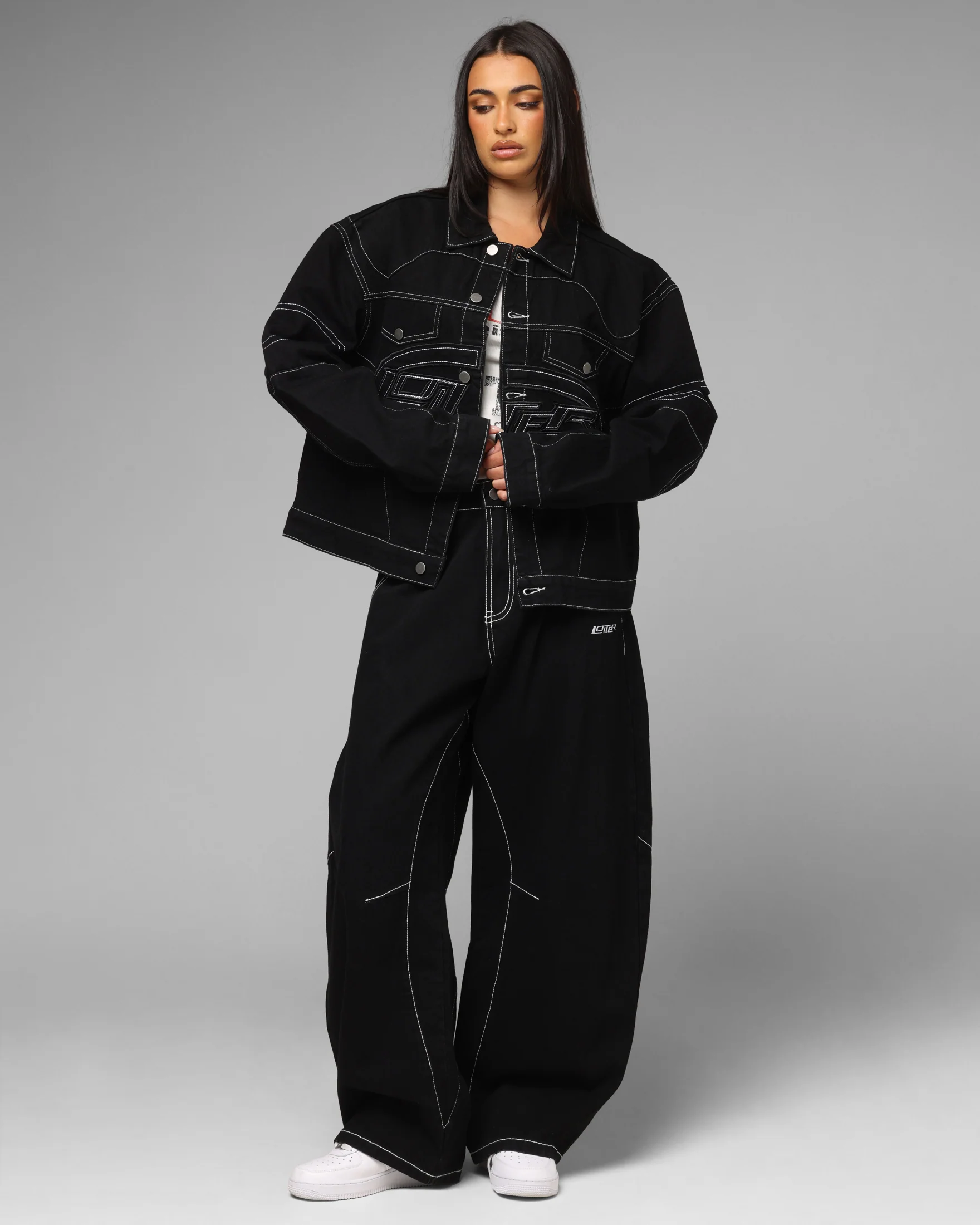 Loiter Daytona Denim Jacket Black