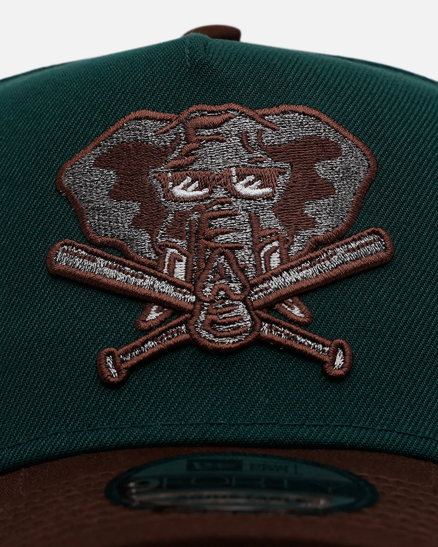 New Era Oakland Athletics 'Rainforest' 9FORTY A-Frame Snapback Green/Brown