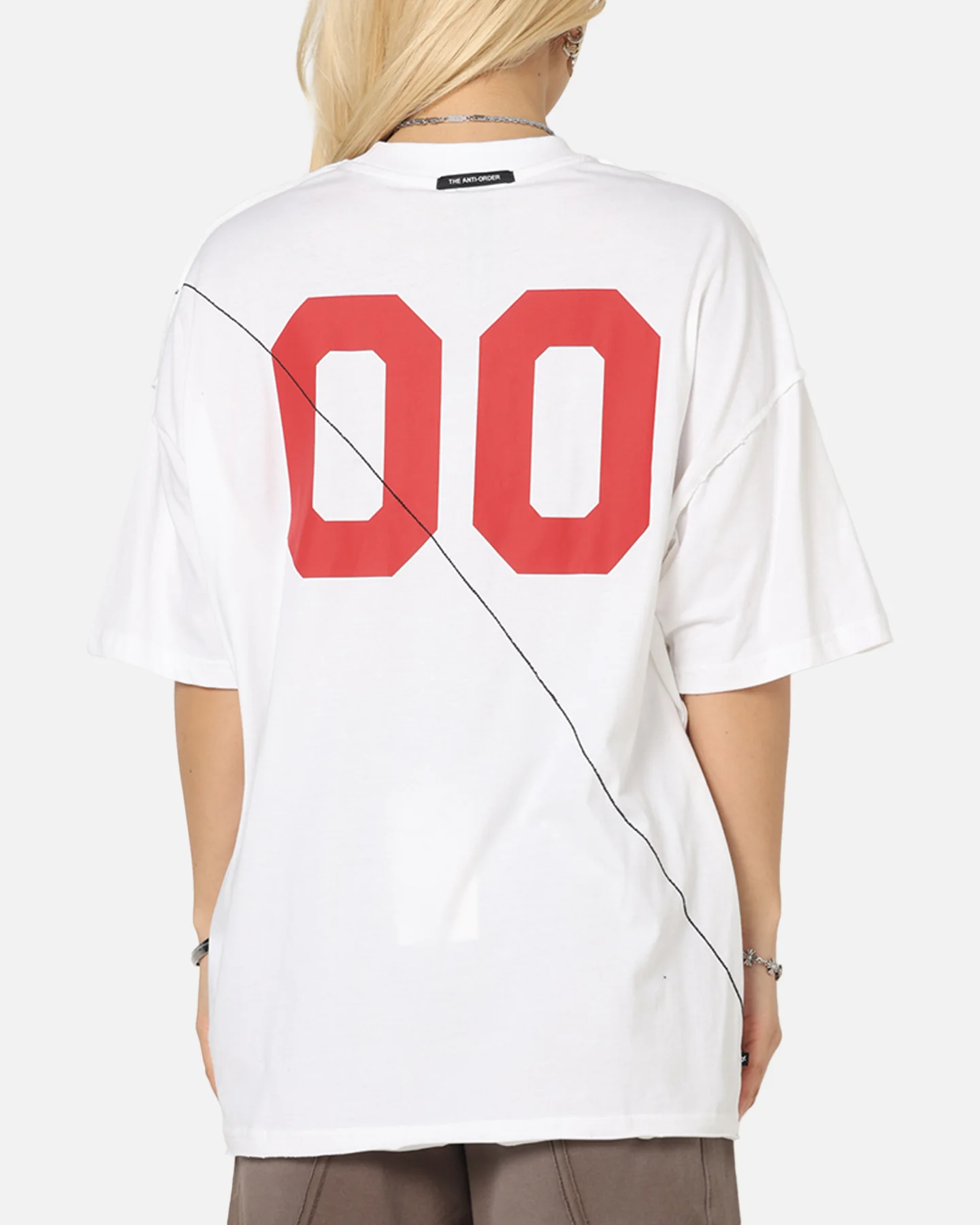 The Anti Order Mosh Non Seam T-Shirt White/Red