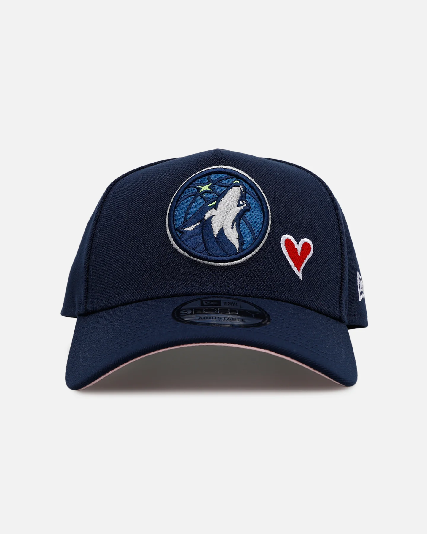 New Era Minnesota Timberwolves 'Team Color Hearts' 9FORTY A-Frame Snapback Official Team Color