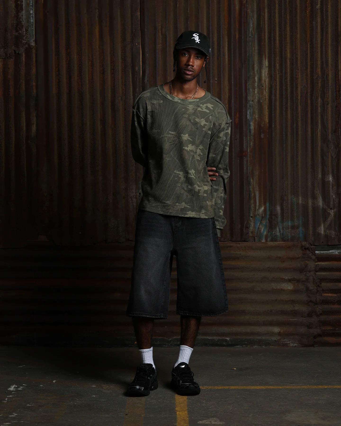 American Thrift Long Sleeve Thermal T-Shirt Camo