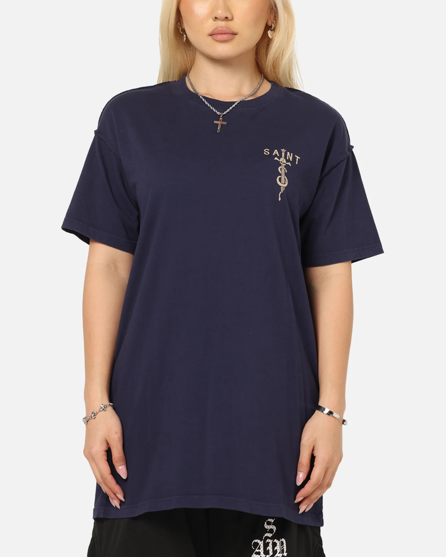 Saint Morta Daggers Lafayette T-Shirt Indigo