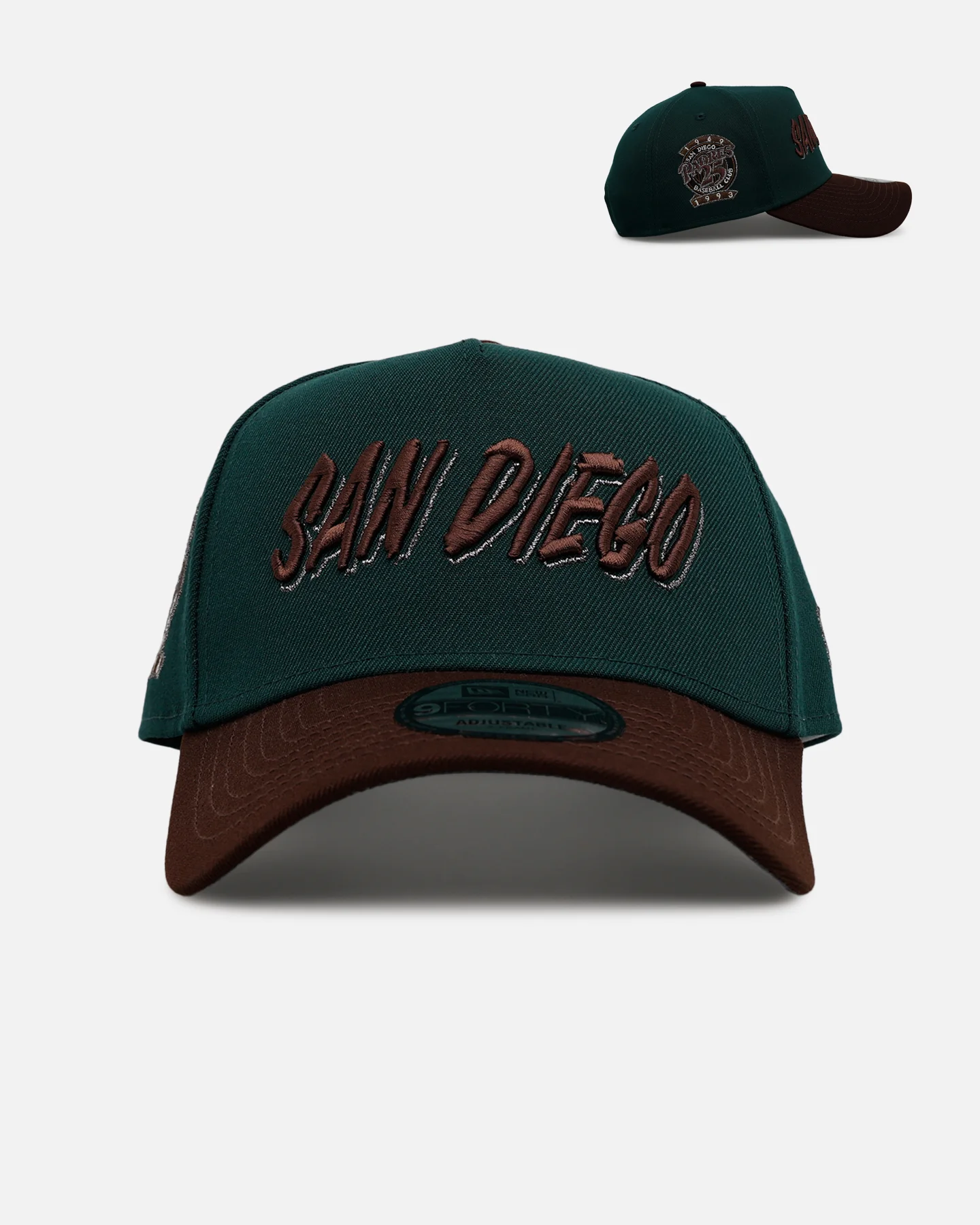 New Era San Diego Padres 'Rainforest' 9FORTY A-Frame Snapback Green/Brown