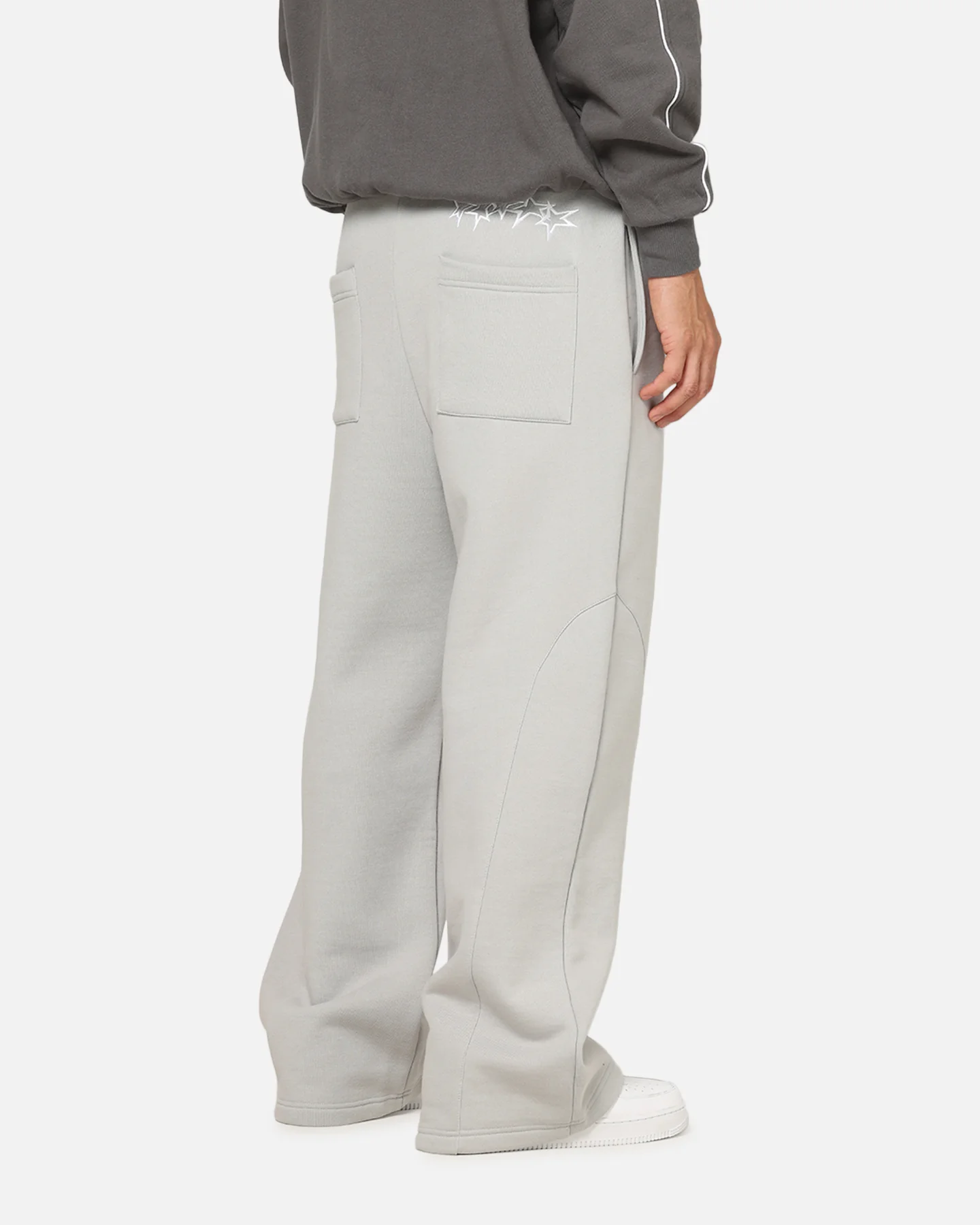 Carre Off Grid Panelled Trackpants Light Grey
