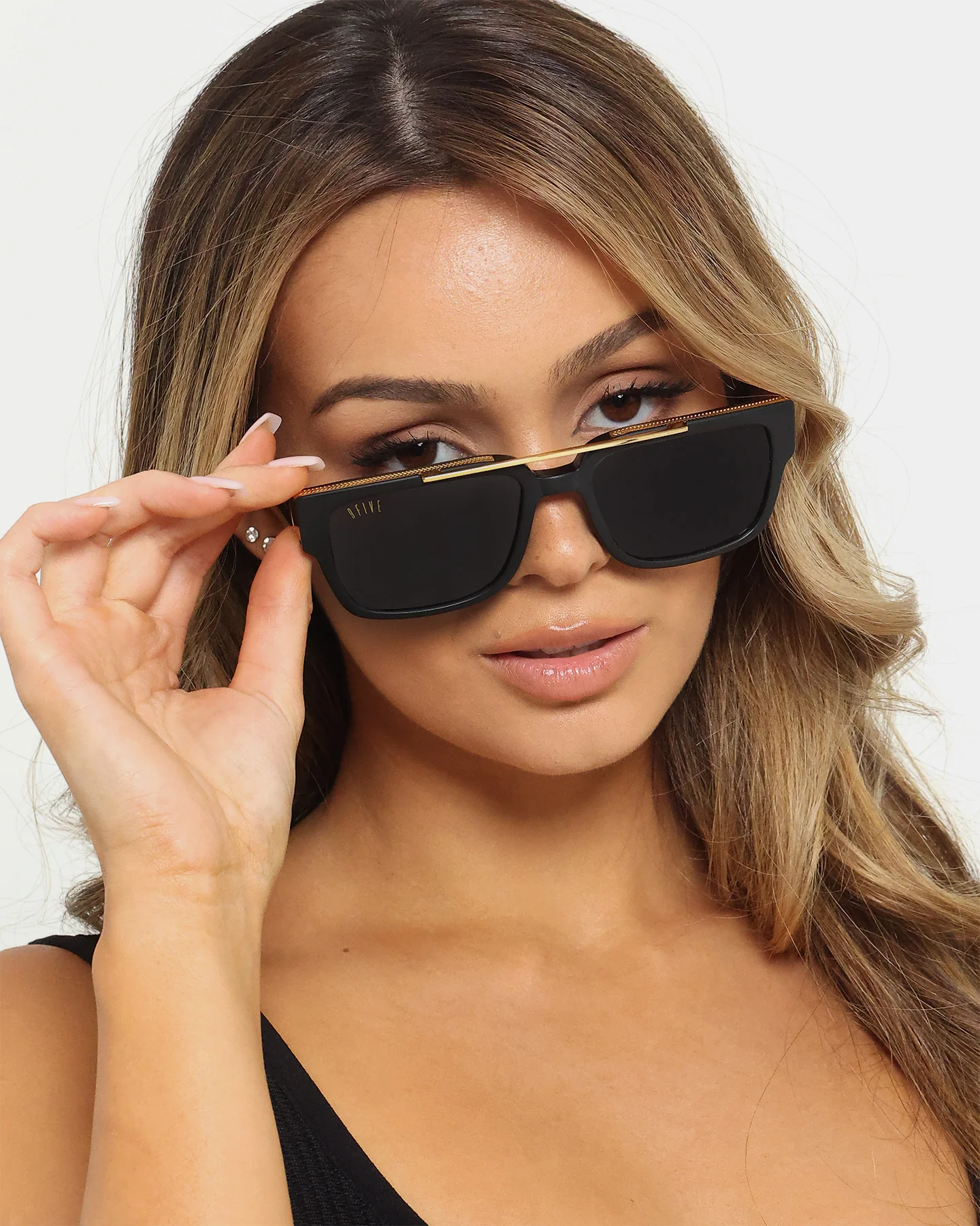 9FIVE 24 Sunglasses Matte Black/Gold