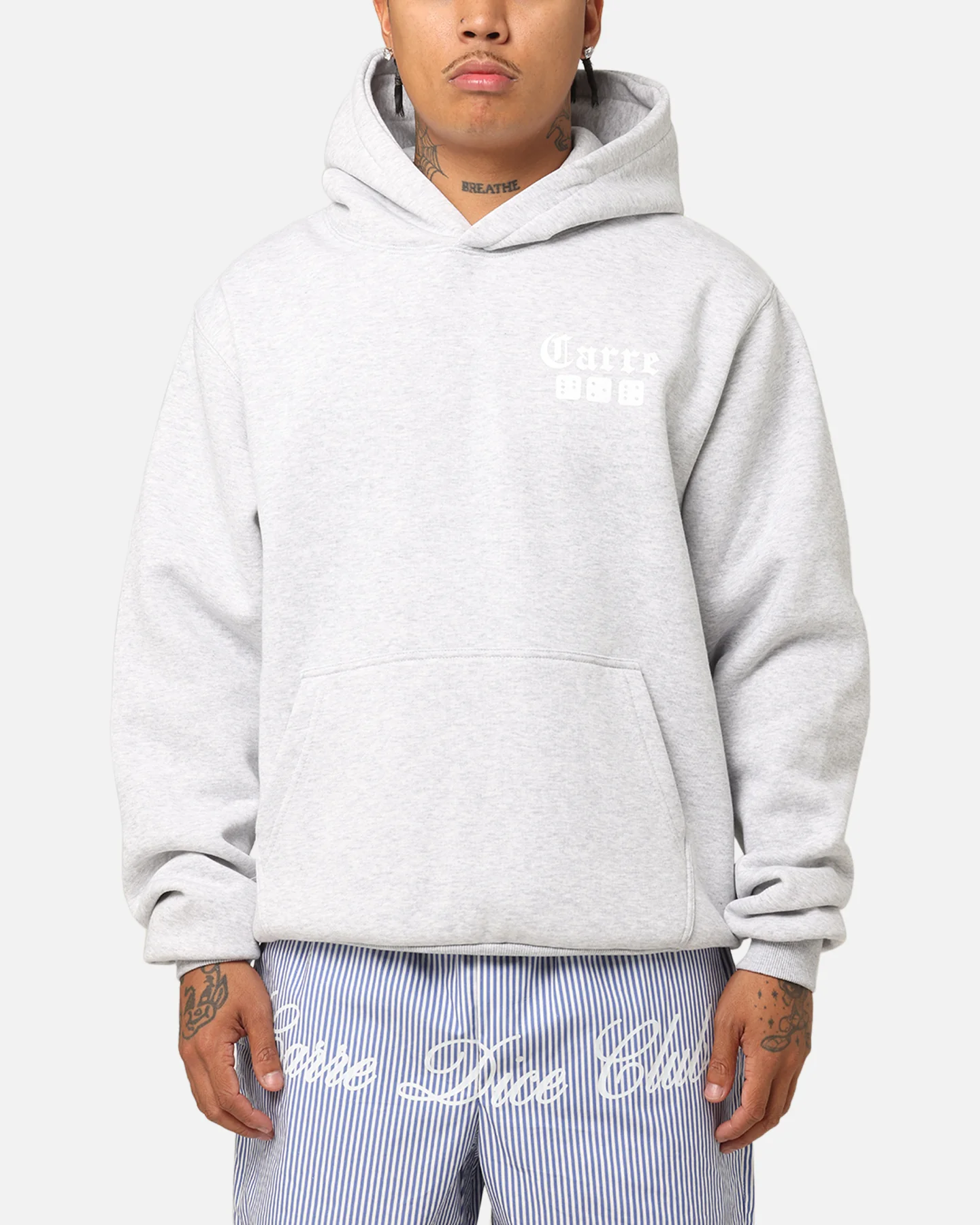 Carre Dice Club Hoodie Grey Marle