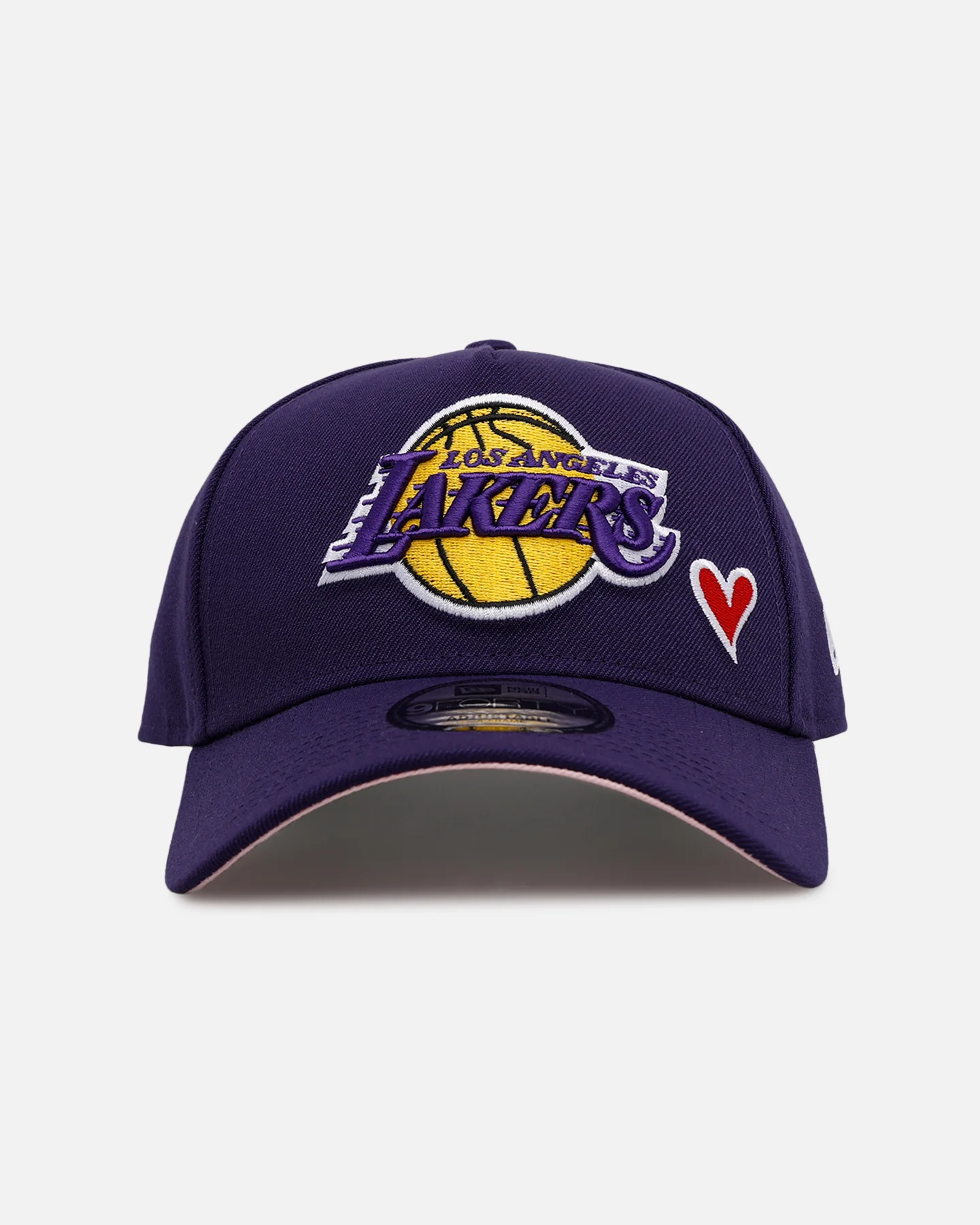 New Era Los Angeles Lakers 'Team Color Hearts' 9FORTY A-Frame Snapback Official Team Color