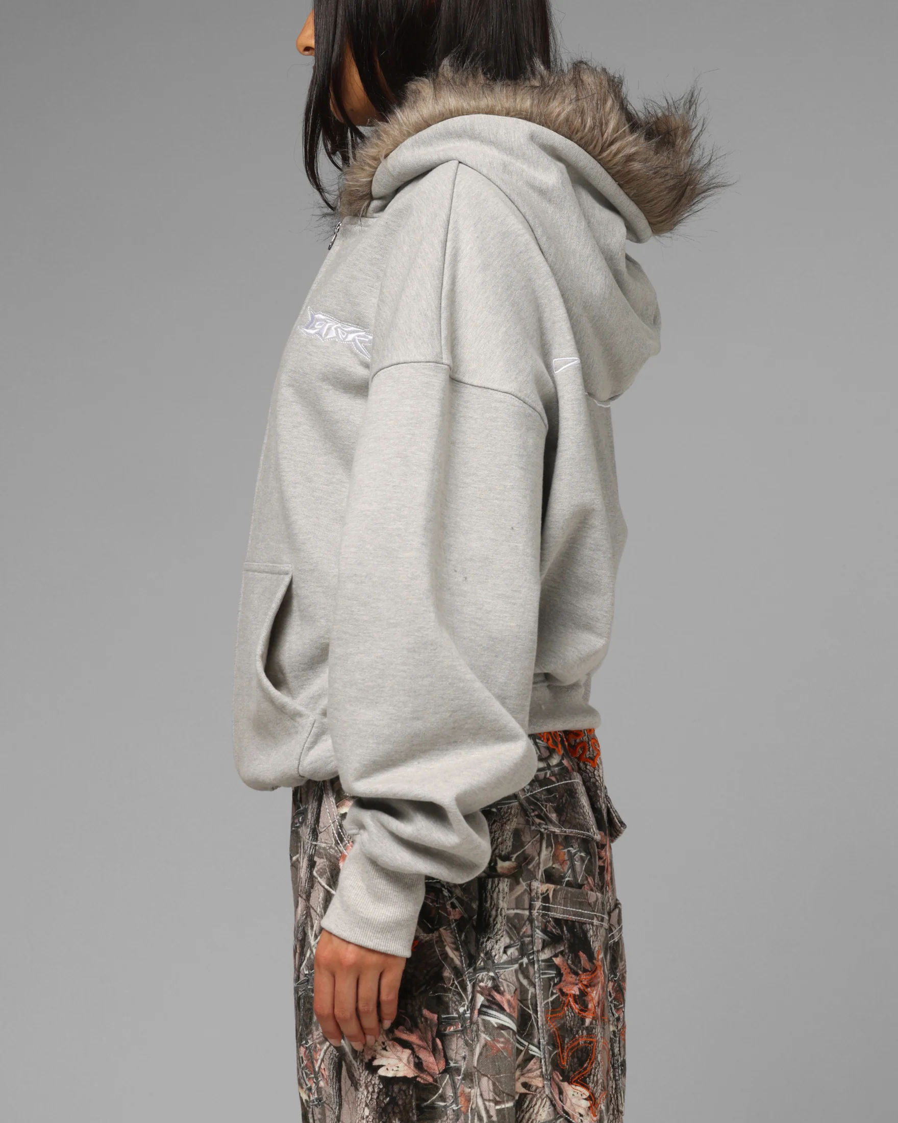 Loiter Purity Zip Hoodie Grey