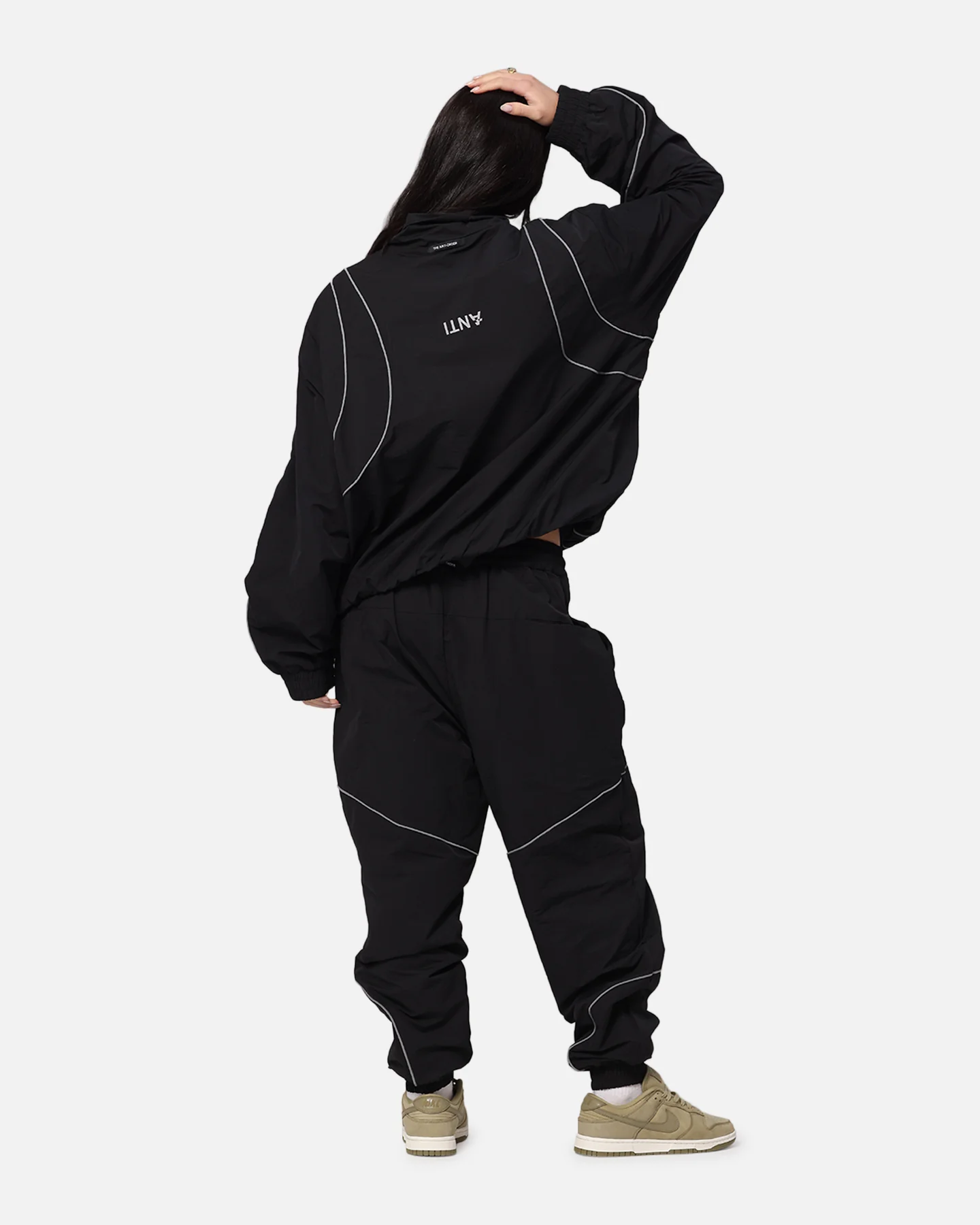 The Anti Order Stereo Nylon Track Jacket Black