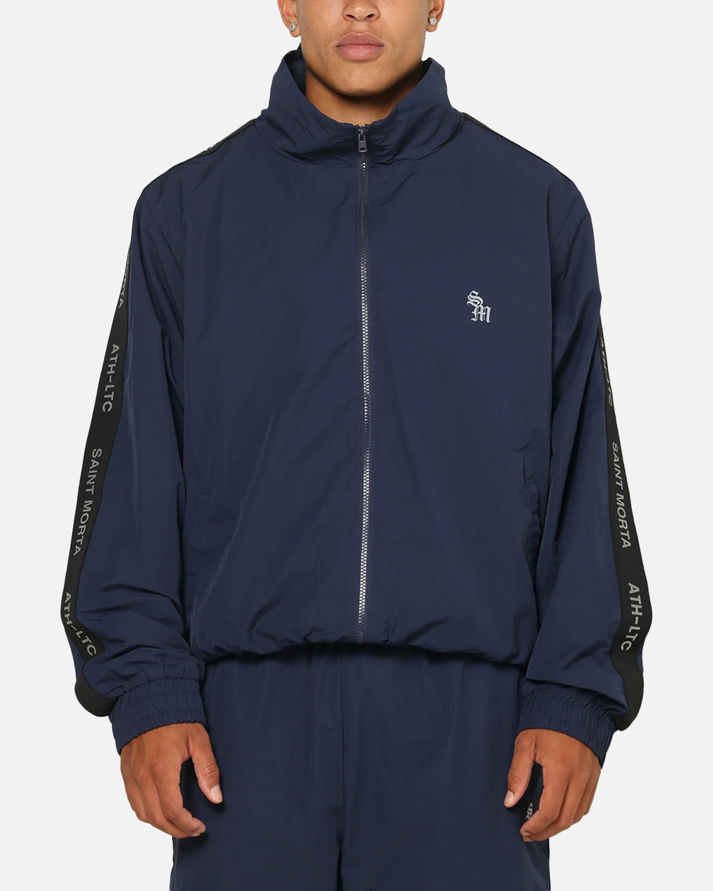 Saint Morta Athltc Zip Jacket Dark Royal/White