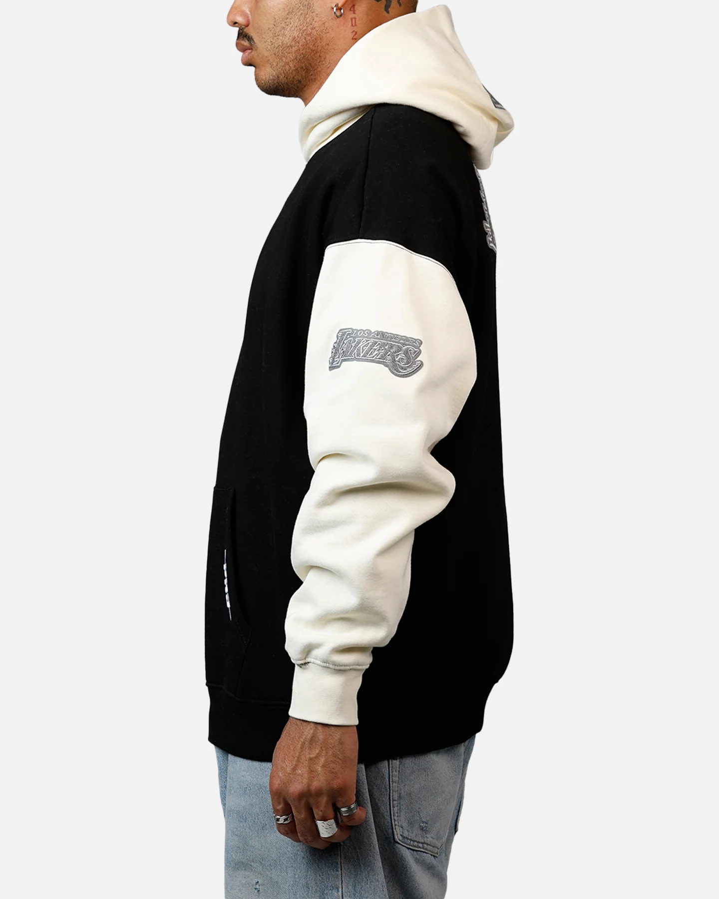 Pro Standard Los Angeles Lakers Reverse French Terry Hoodie Black/Grey