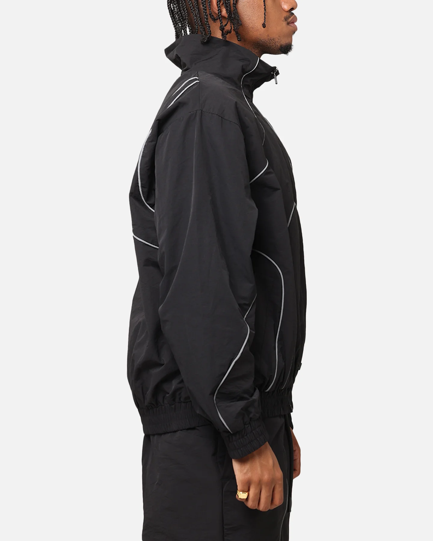 The Anti Order Stereo Nylon Track Jacket Black