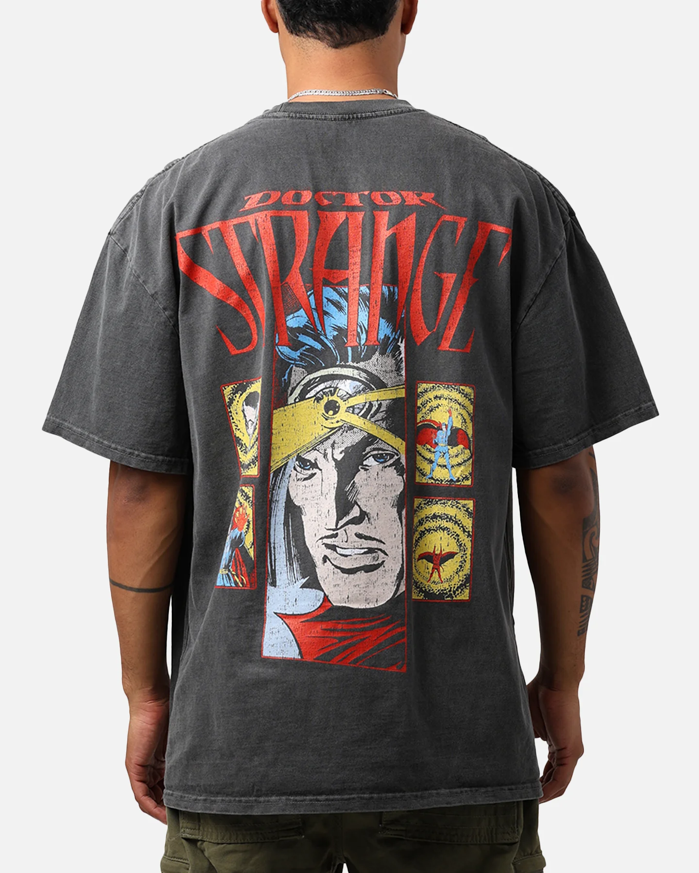 Marvel Doctor Strange Heavyweight Vintage T-Shirt Black Wash