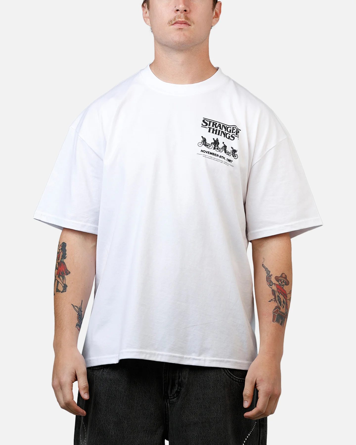 73Studio X Stranger Things One Last Adventure T-Shirt White