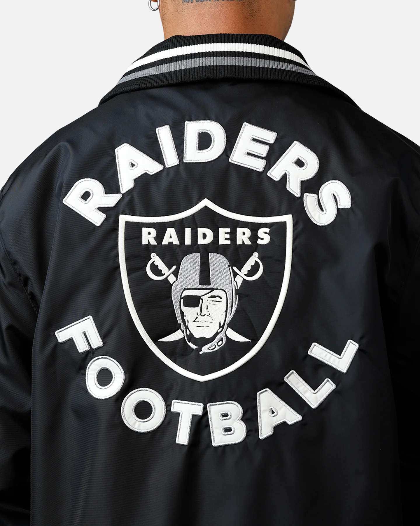 New Era Las Vegas Raiders Throwback Jacket Black