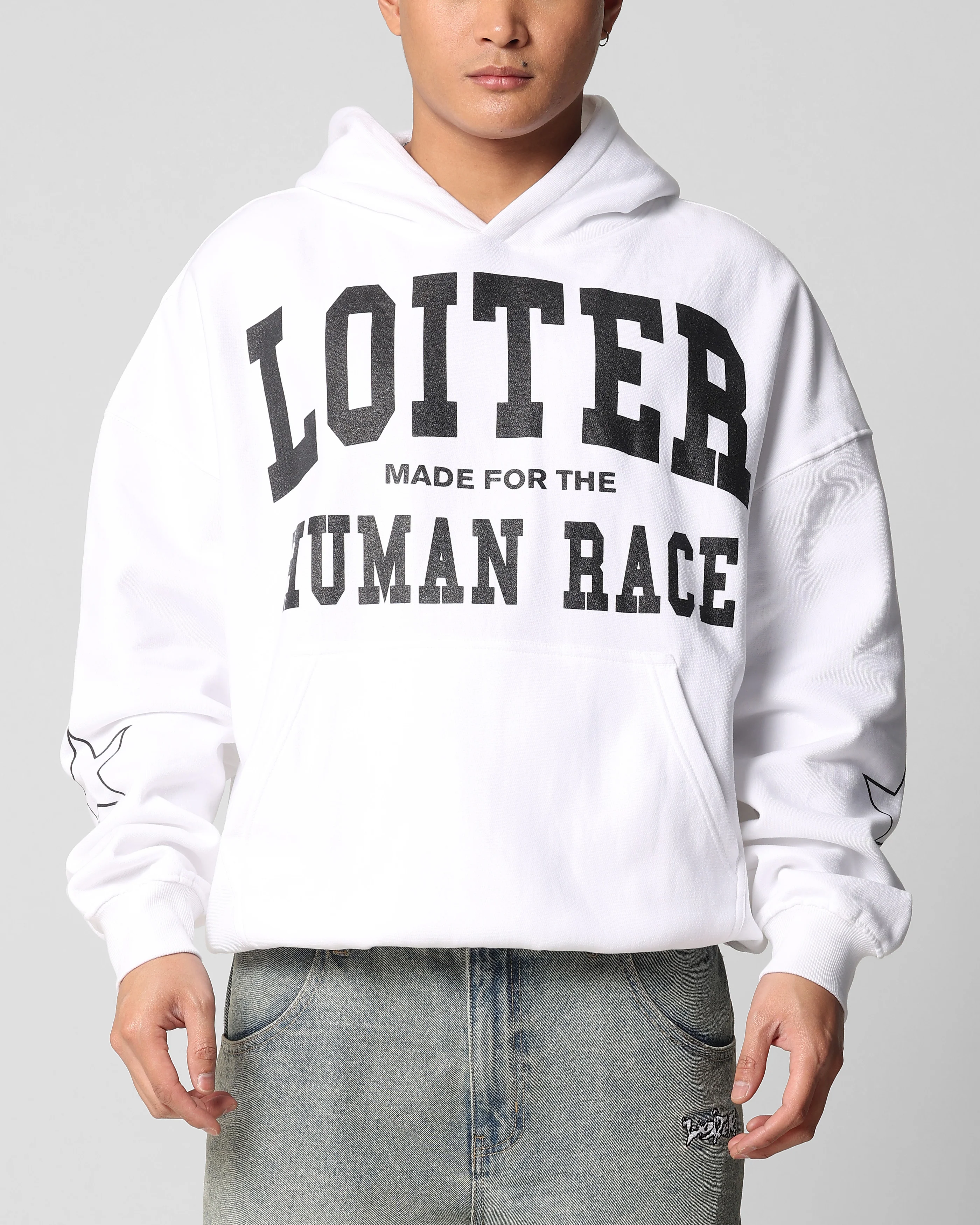 Loiter Training Day Hoodie White