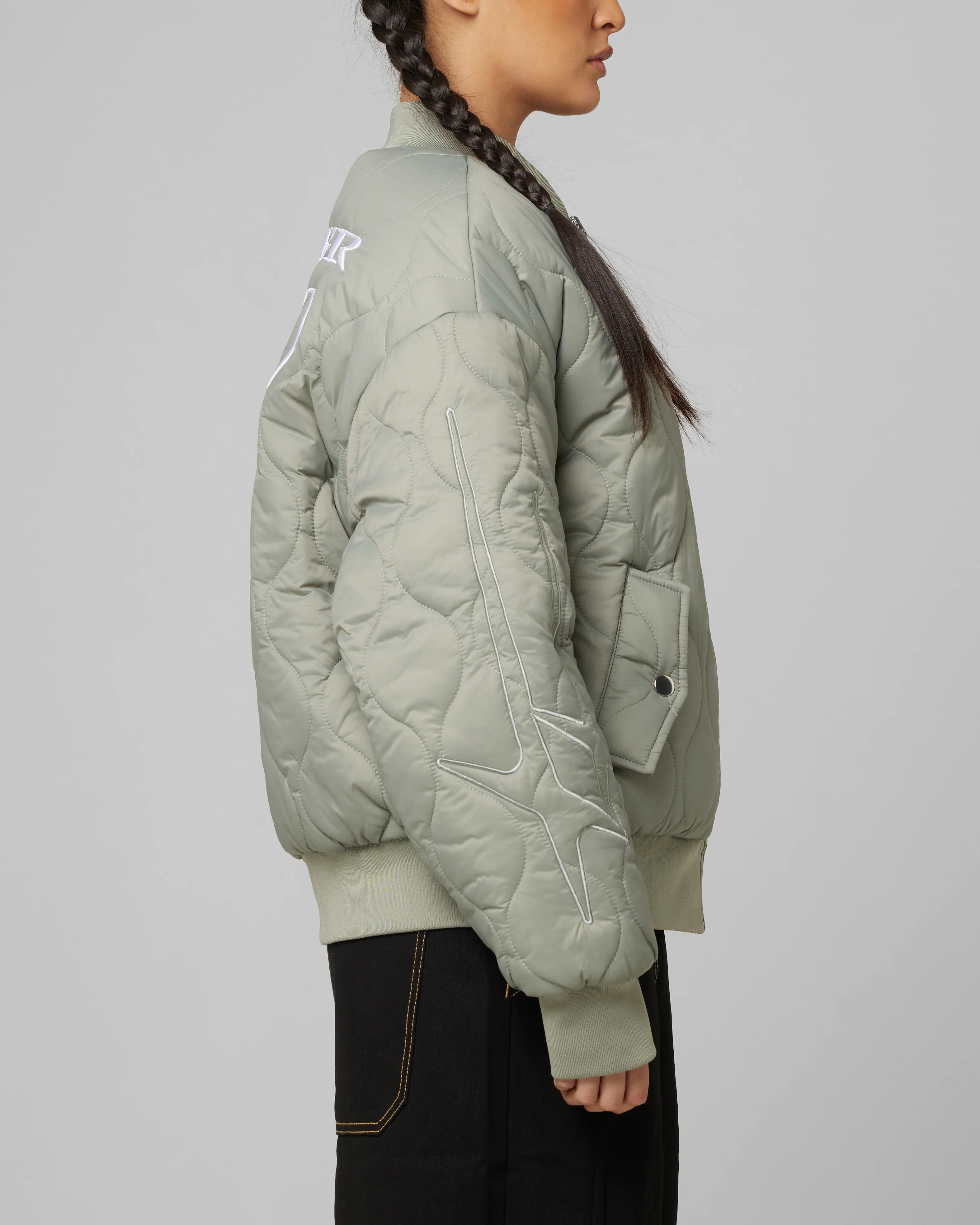 Loiter Kraven Reversible Bomber Jacket Green