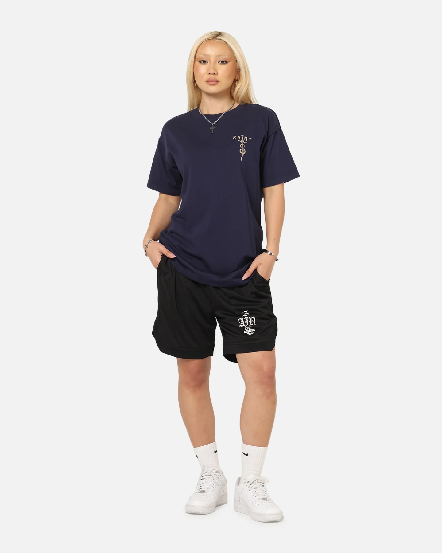 Saint Morta Daggers Lafayette T-Shirt Indigo