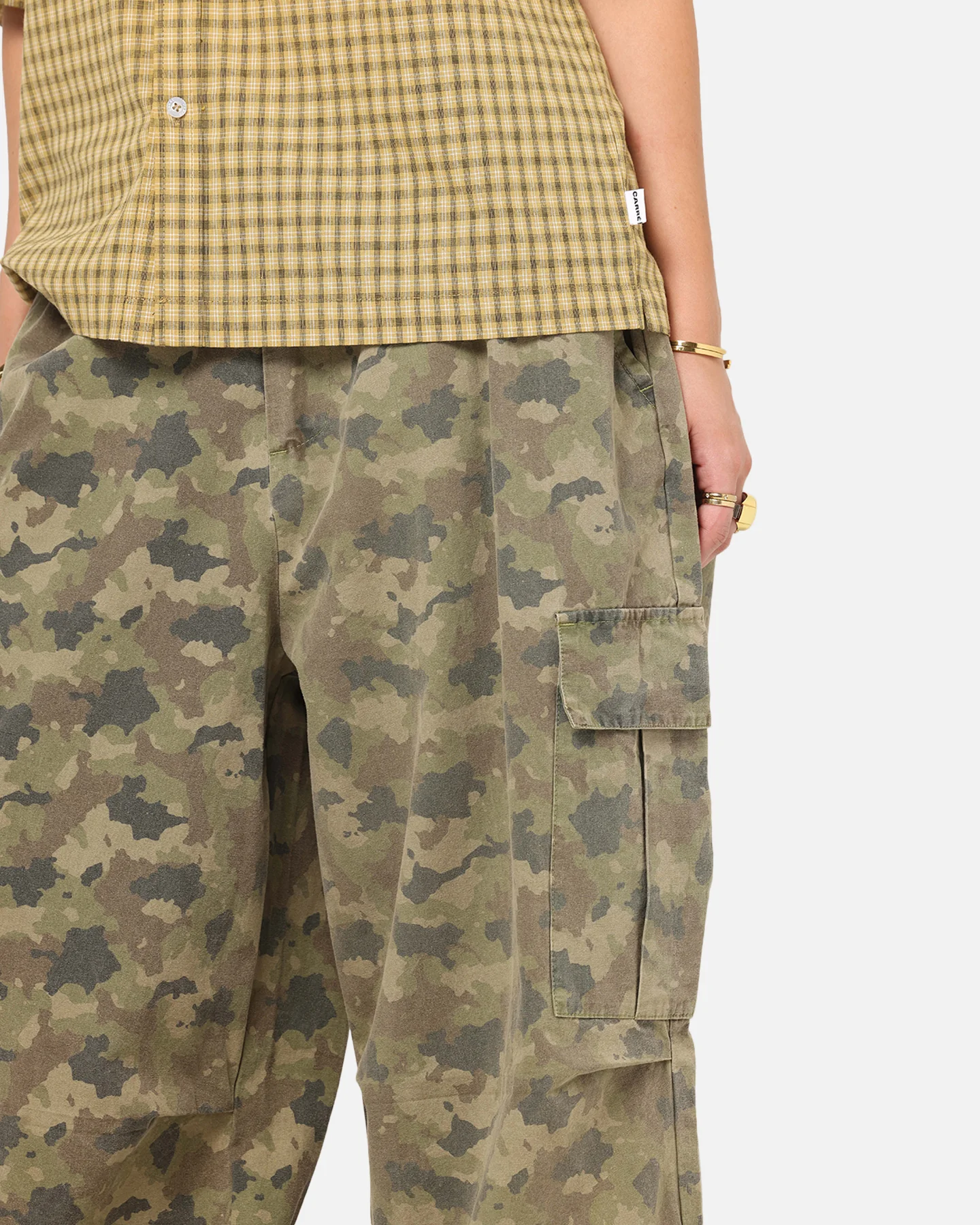 Carre Baggy Cargo Pants Camo